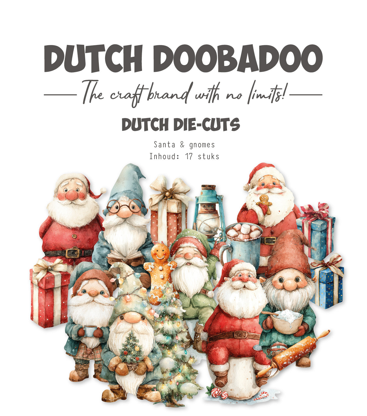 Dutch Doobadoo DDBD Collage Die-Cuts Santa & Gnomes