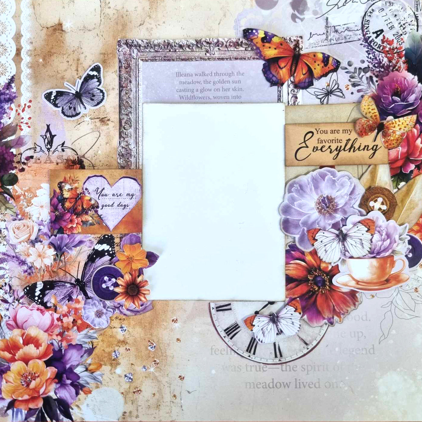 3Quarter Designs Dawns Glow 12x12 Design Paper & Diecuts Set