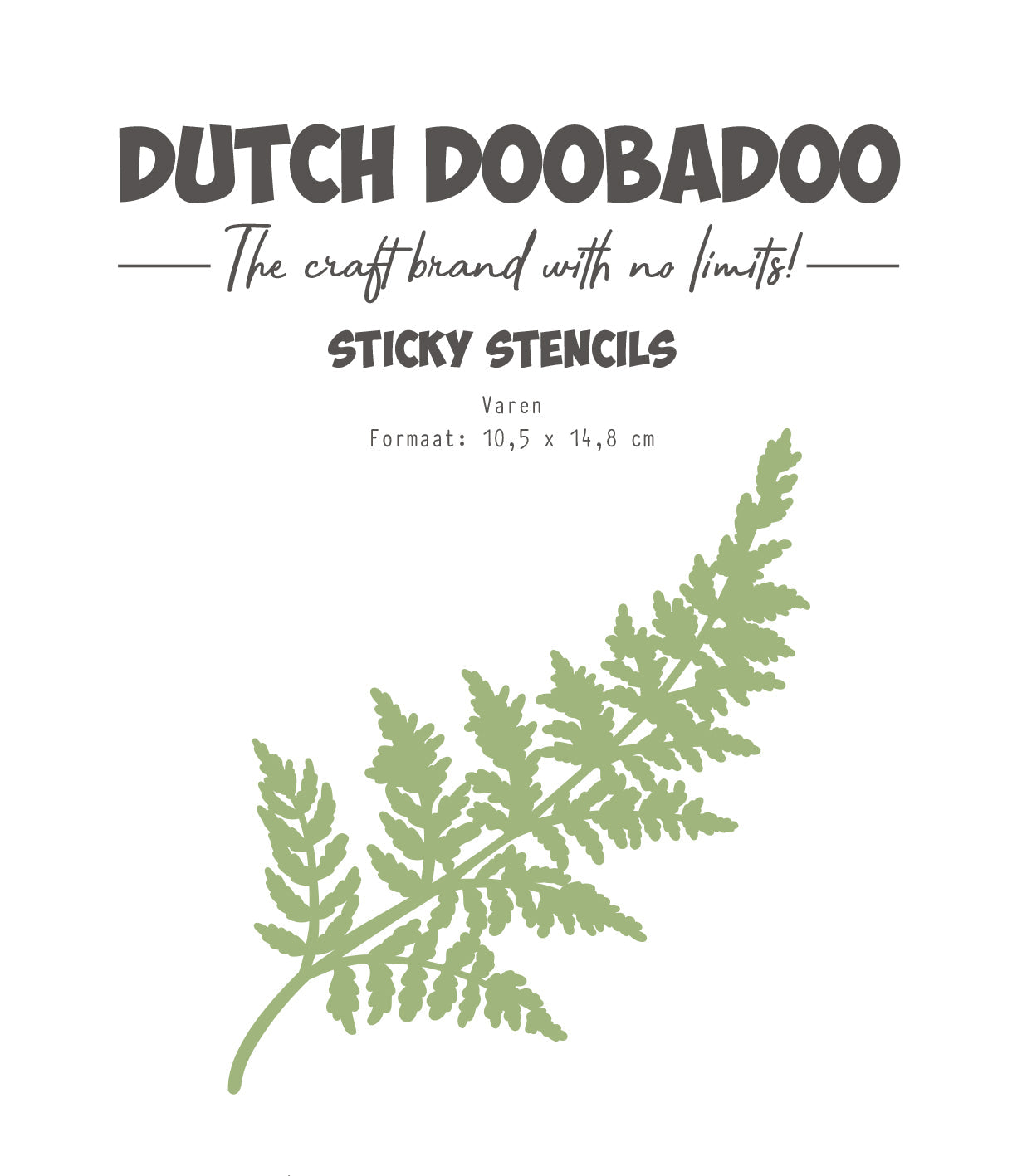 Dutch Doobadoo DDBD Dutch Sticky Stencil A6 Fern