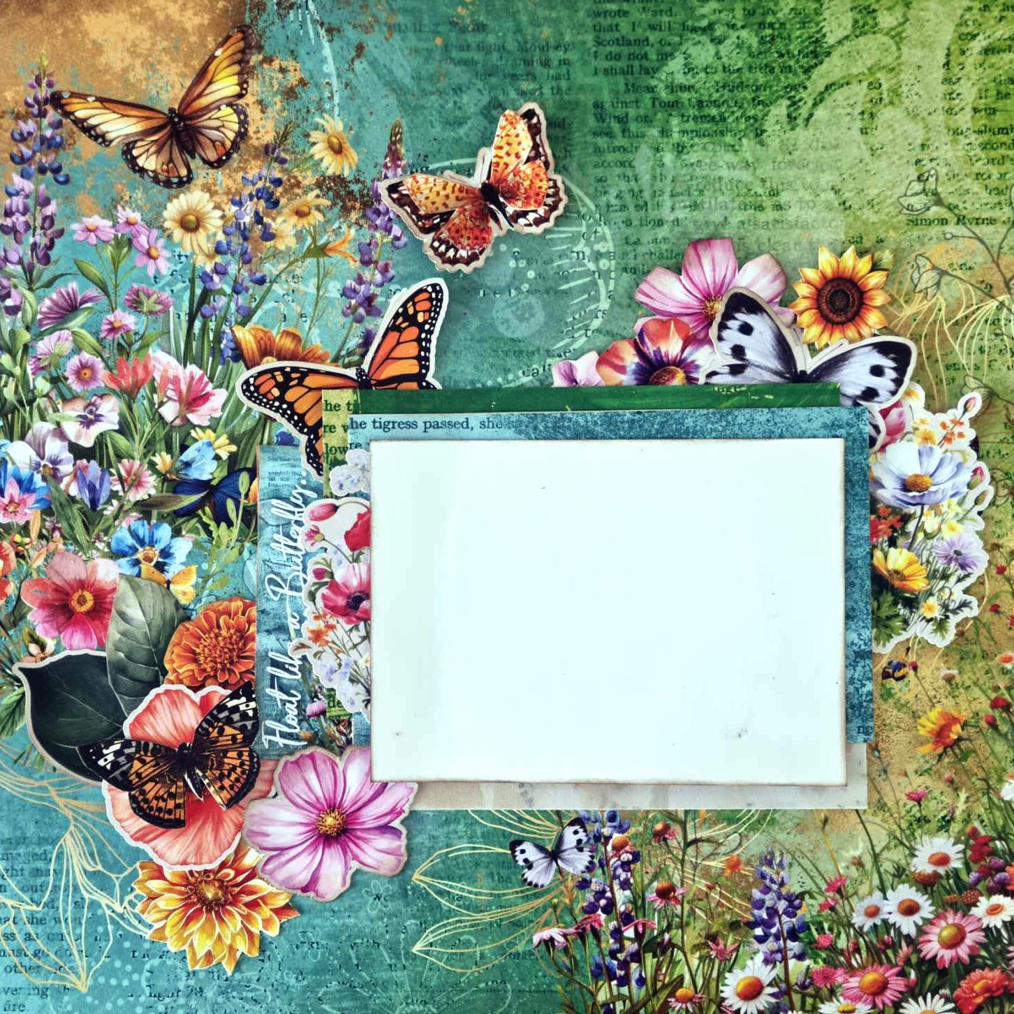 3Quarter Designs Fluttering Wings 12x12 Design Paper & Diecuts Set