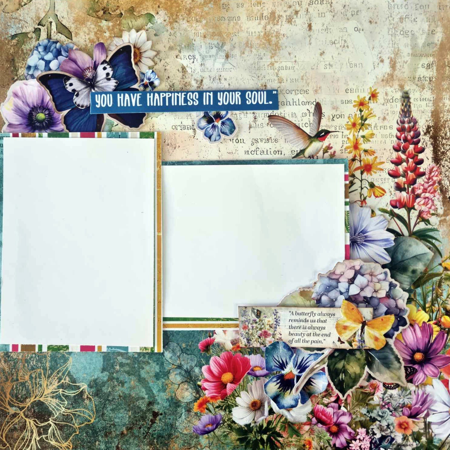 3Quarter Designs Fluttering Wings 12x12 Design Paper & Diecuts Set