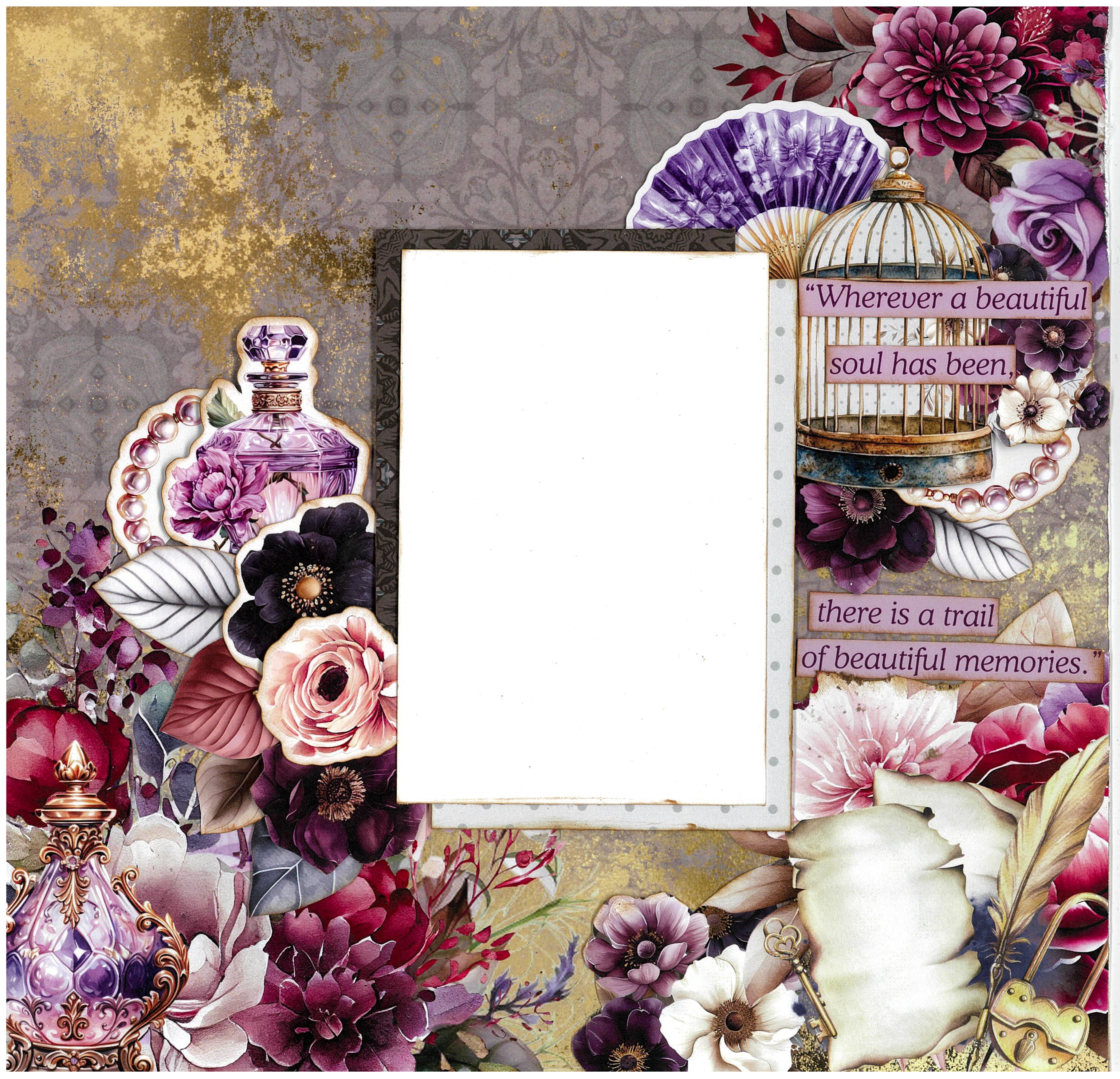 3Quarter Designs Petal Serenade 12x12 Design Paper & Diecuts Set