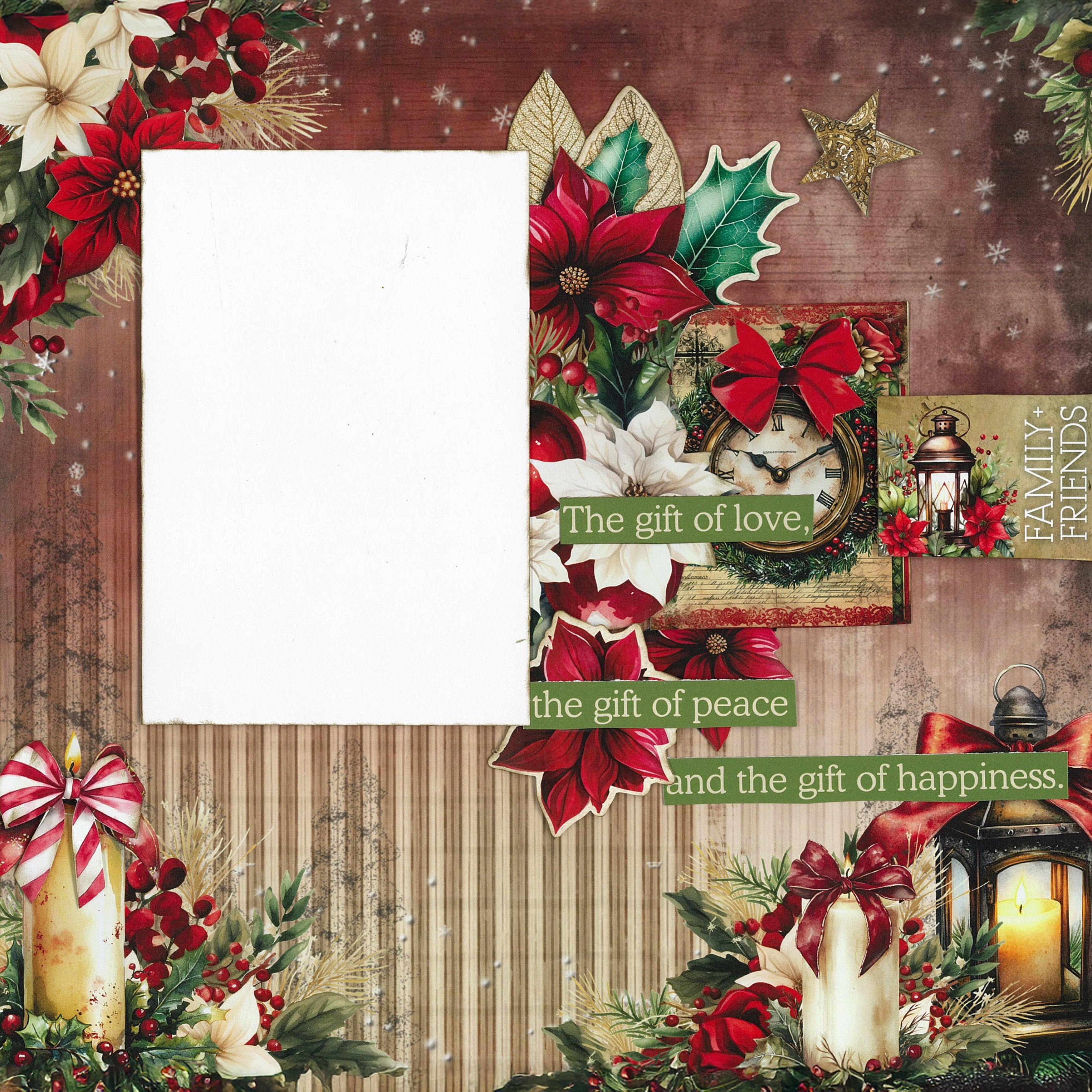 3Quarter Designs Holly Jolly 12x12 Design Paper & Diecuts Set