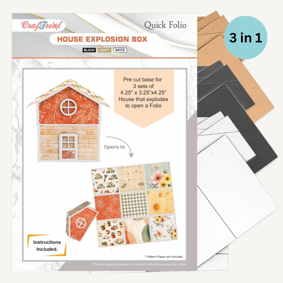 CrafTreat Quick Folio - House Explosion Box