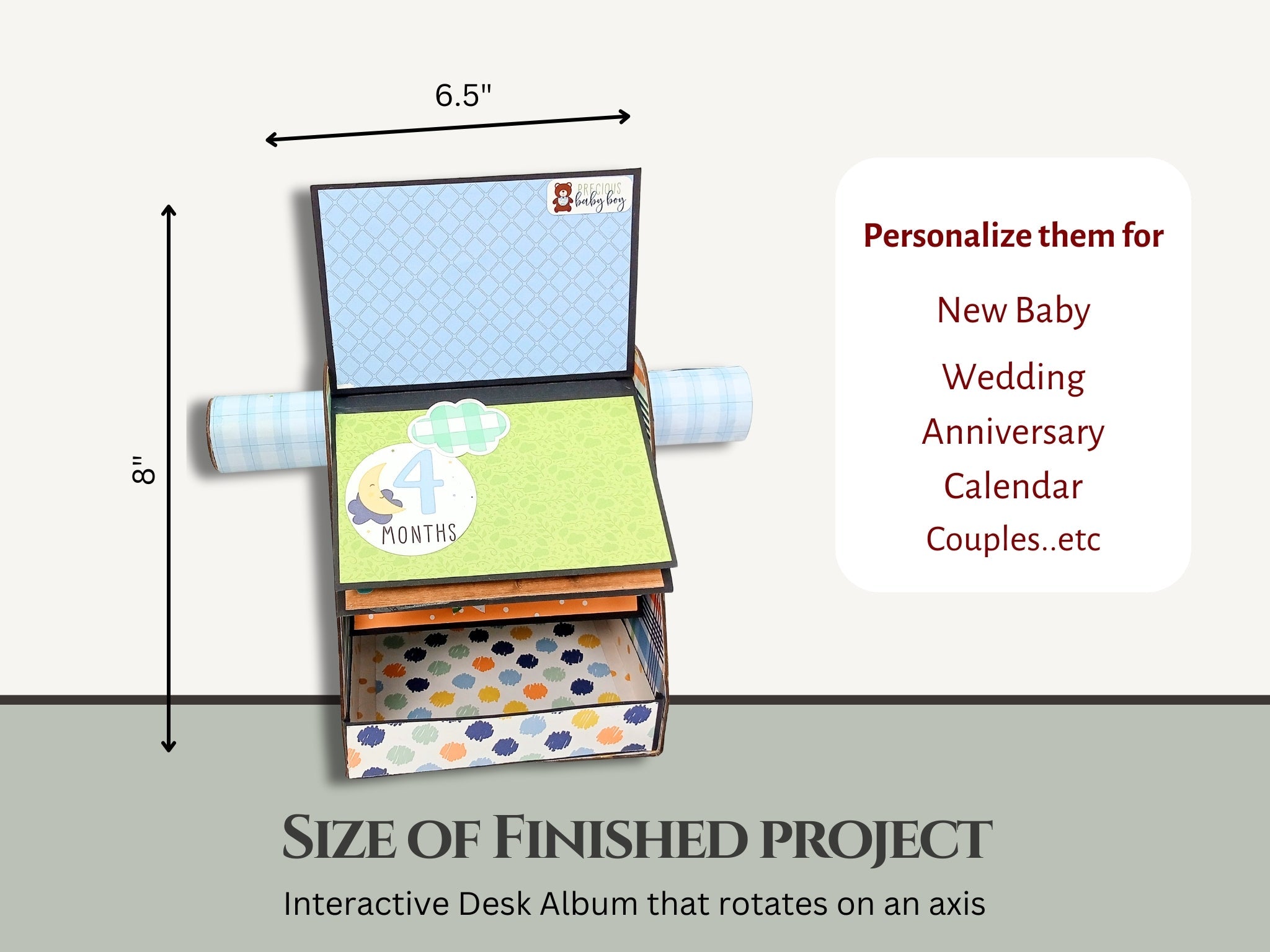 CrafTreat Scrapbook Blanks - Rolodex - Black Color