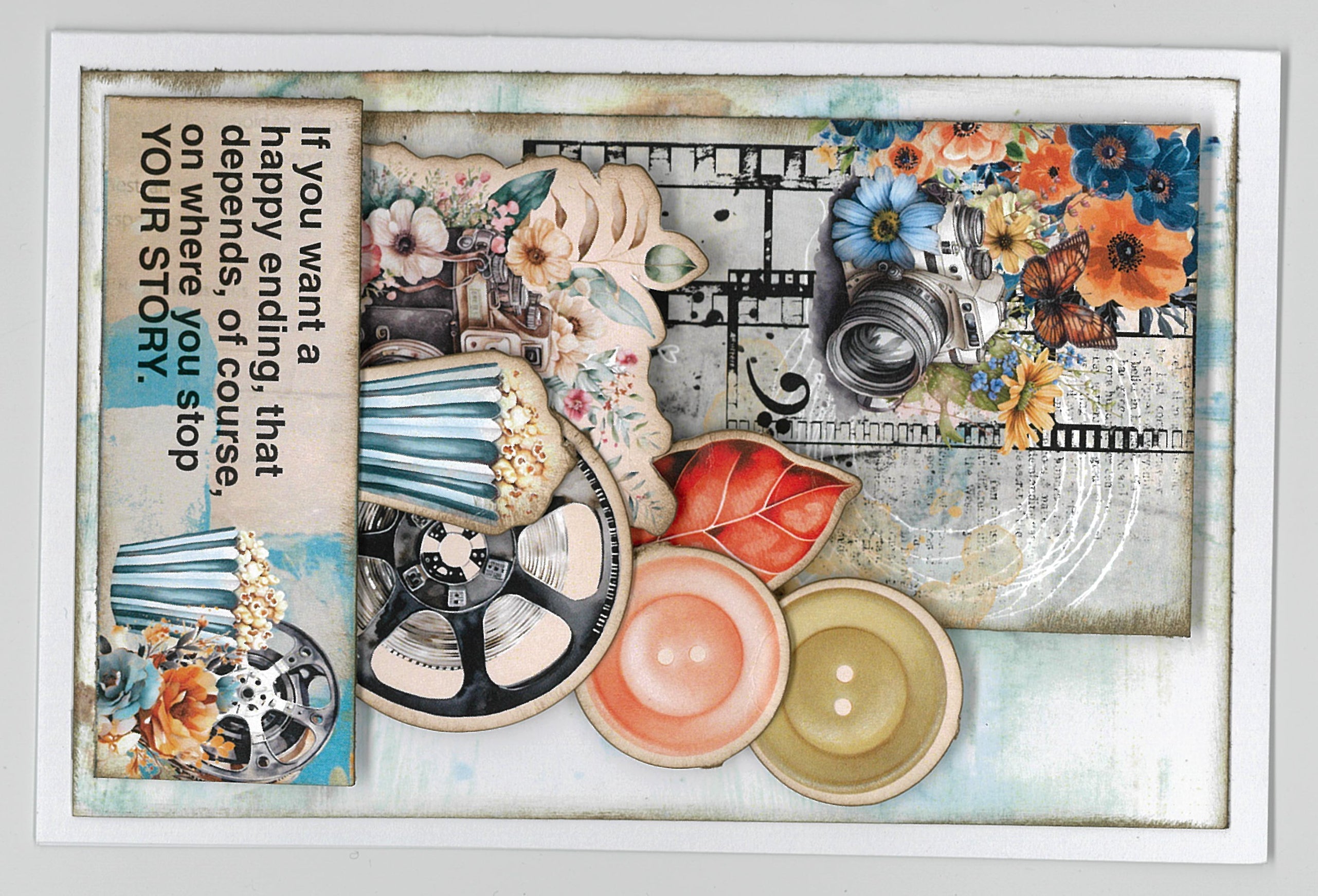 3Quarter Designs Cerulean Score 6x4 Card Pack