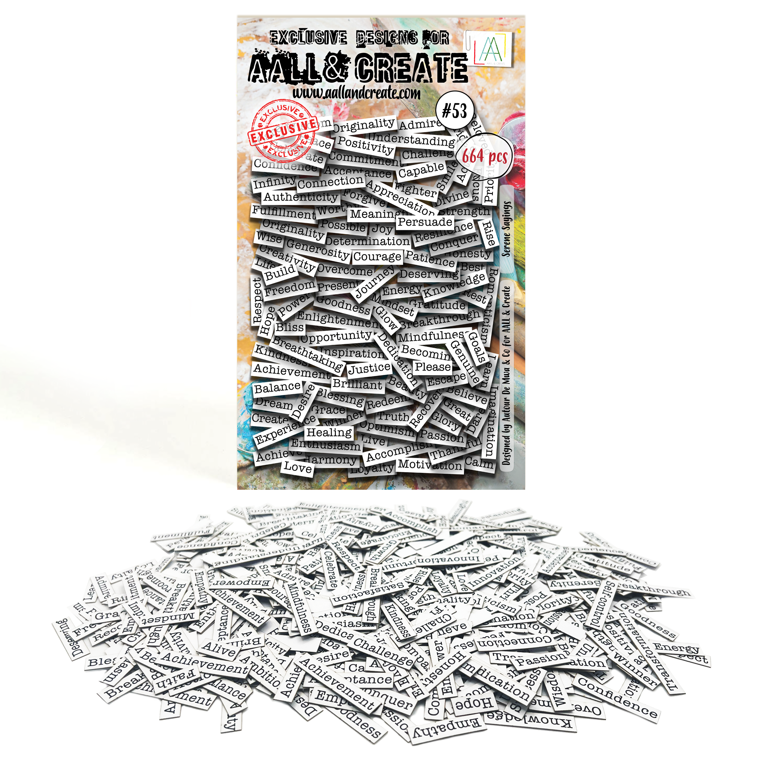 AALL and Create - Ephemera Die-Cuts - Serene Sayings