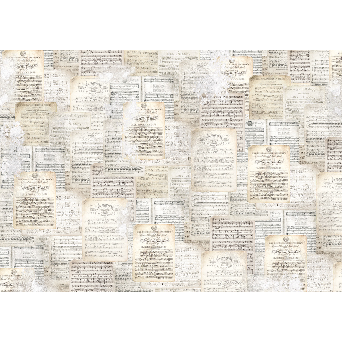 Tissue Paper cm69x49 27,66"x19,29”Vintage Music Sheet