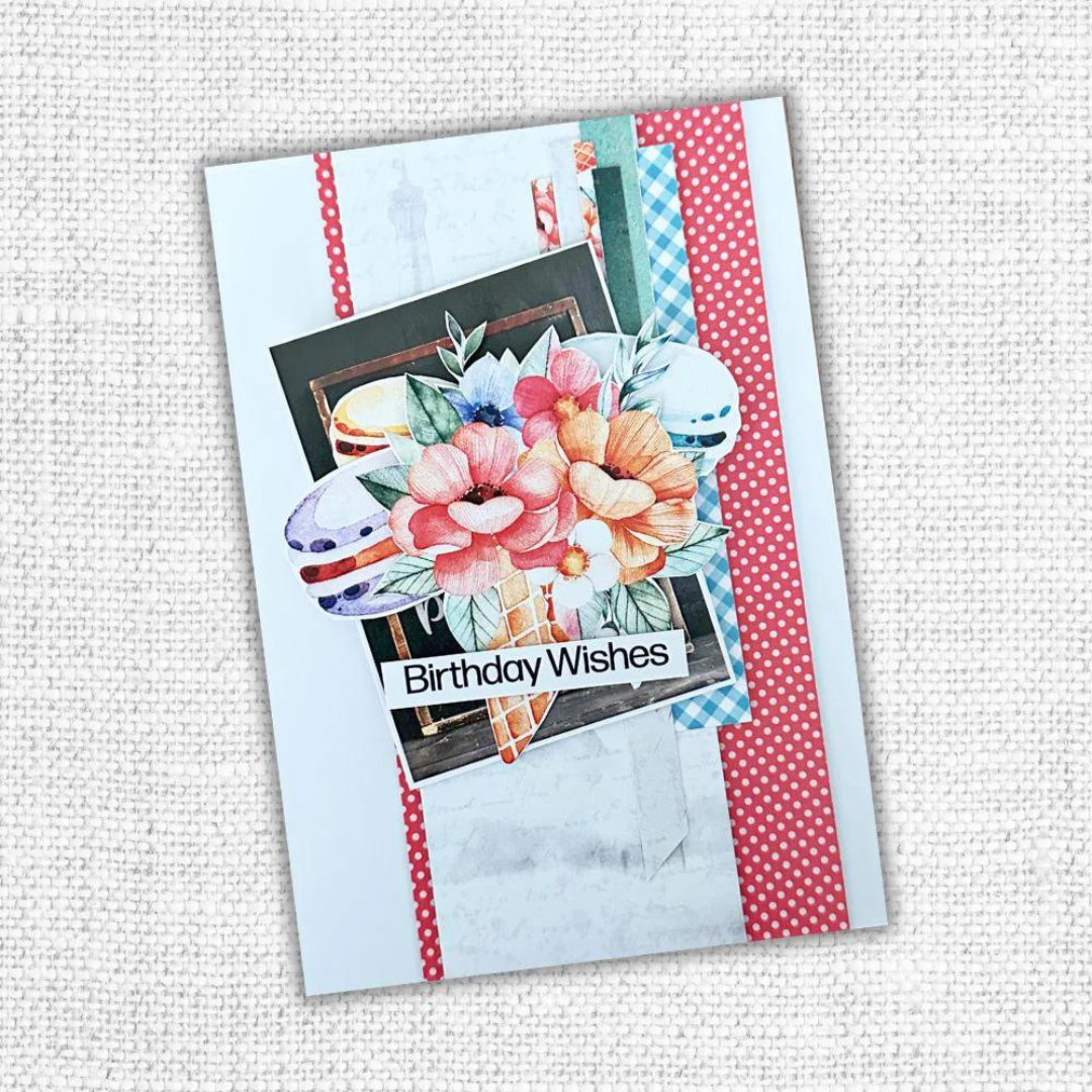 Coffee In Paris Papercuts Cardmaking Kit 32523