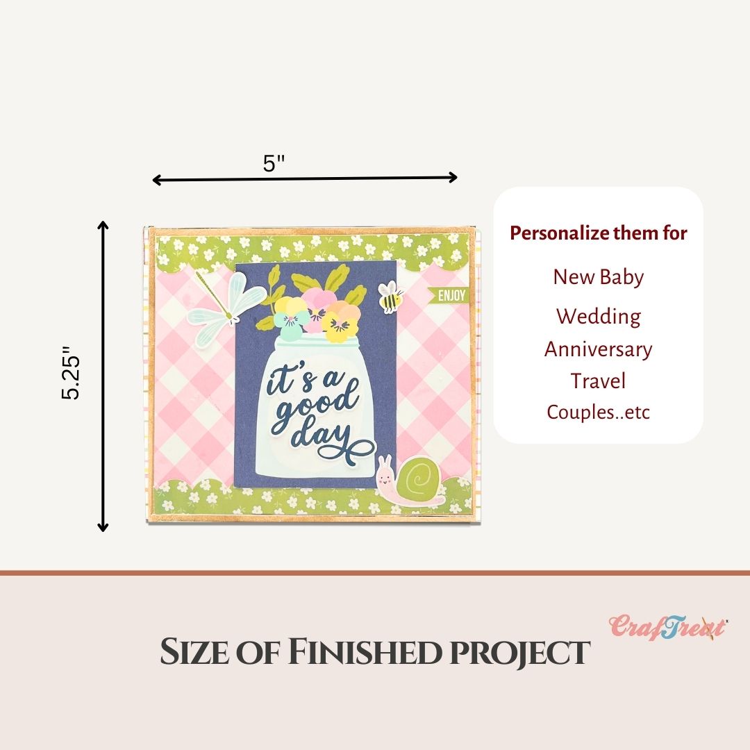 Craftreat Scrapbook Blank Quick Folio - Match Box Folio