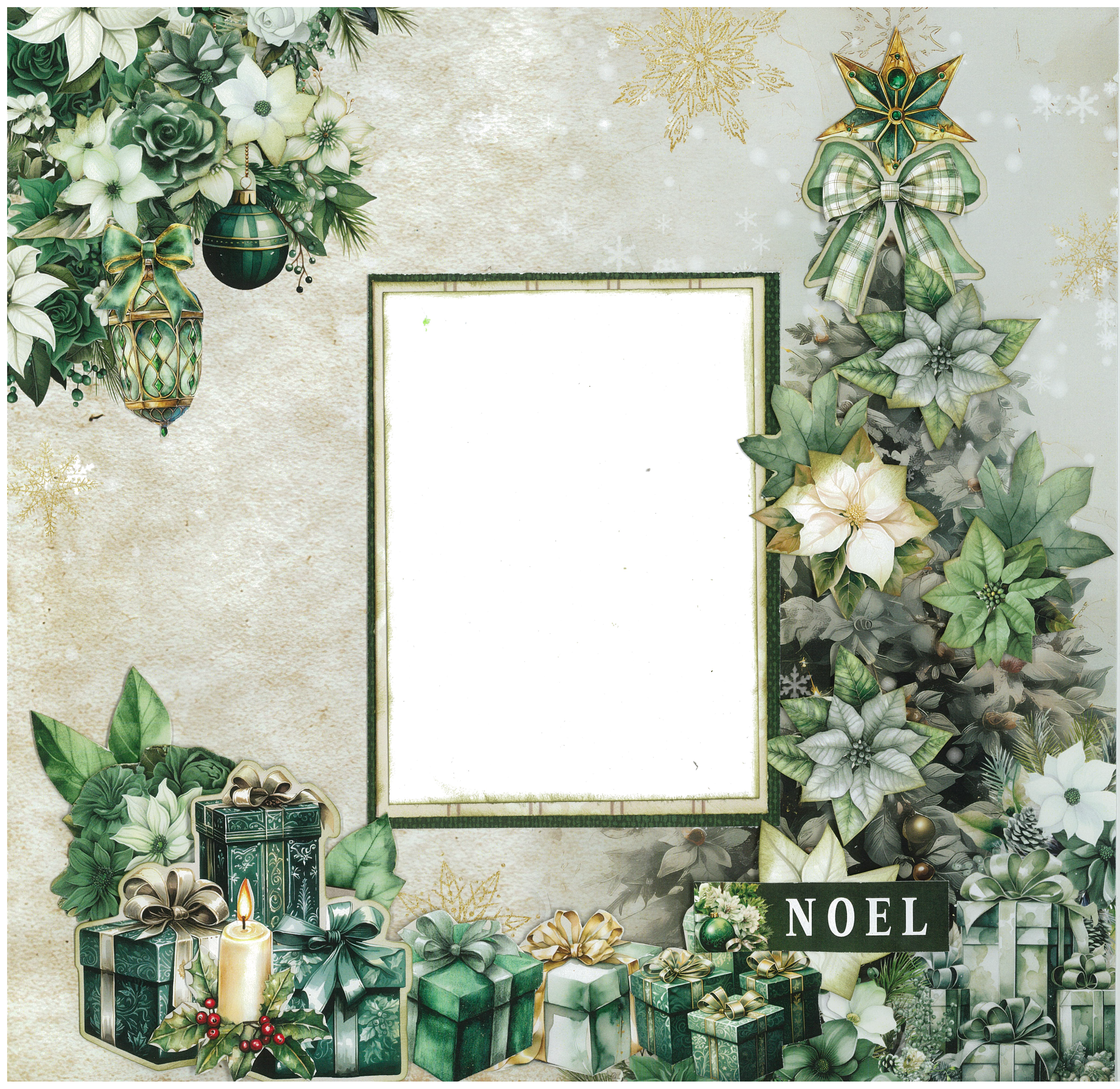 3Quarter Designs Pine Festivities 12x12 Designer Paper & Diecuts Set