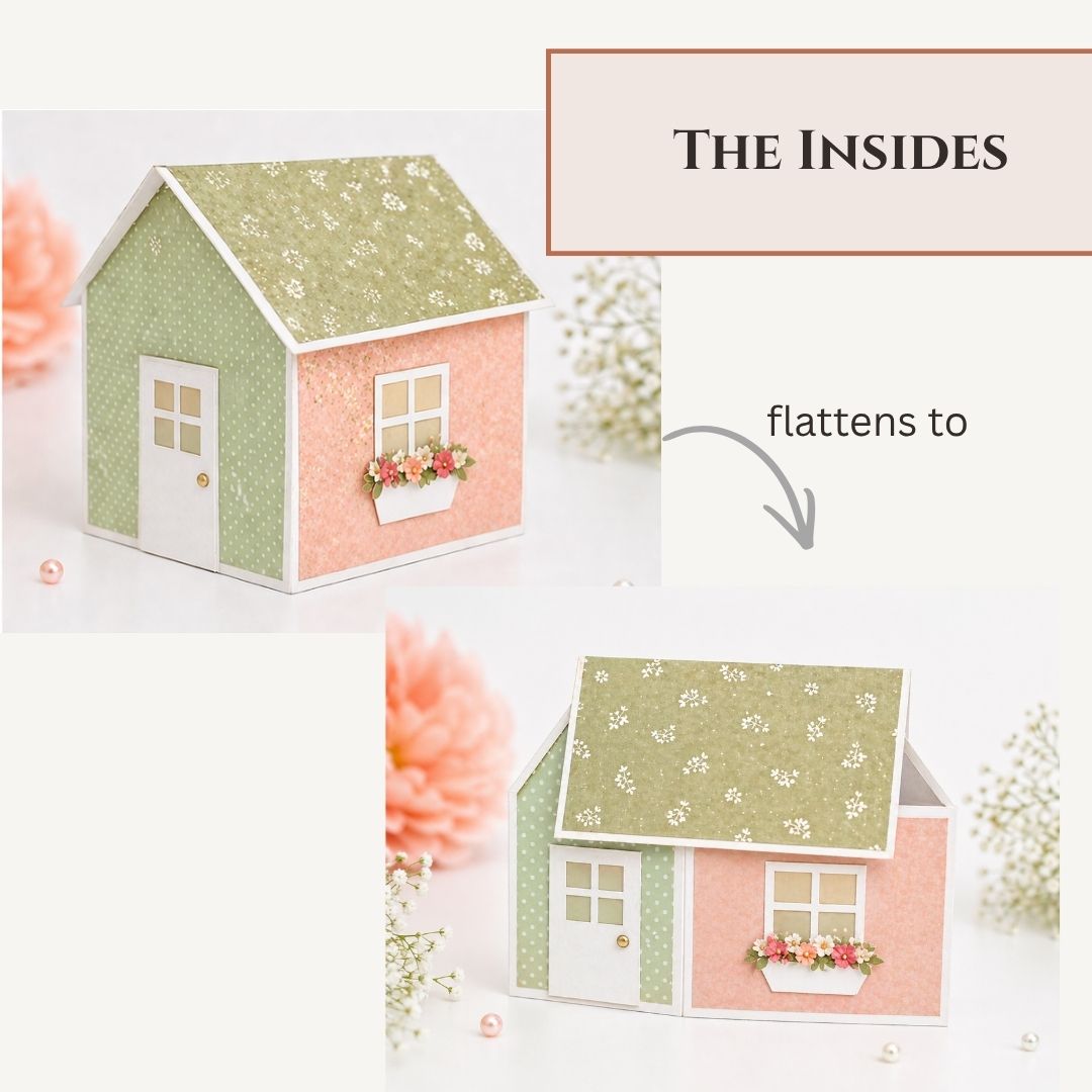 CrafTreat Card Blank - House Pop-up Card