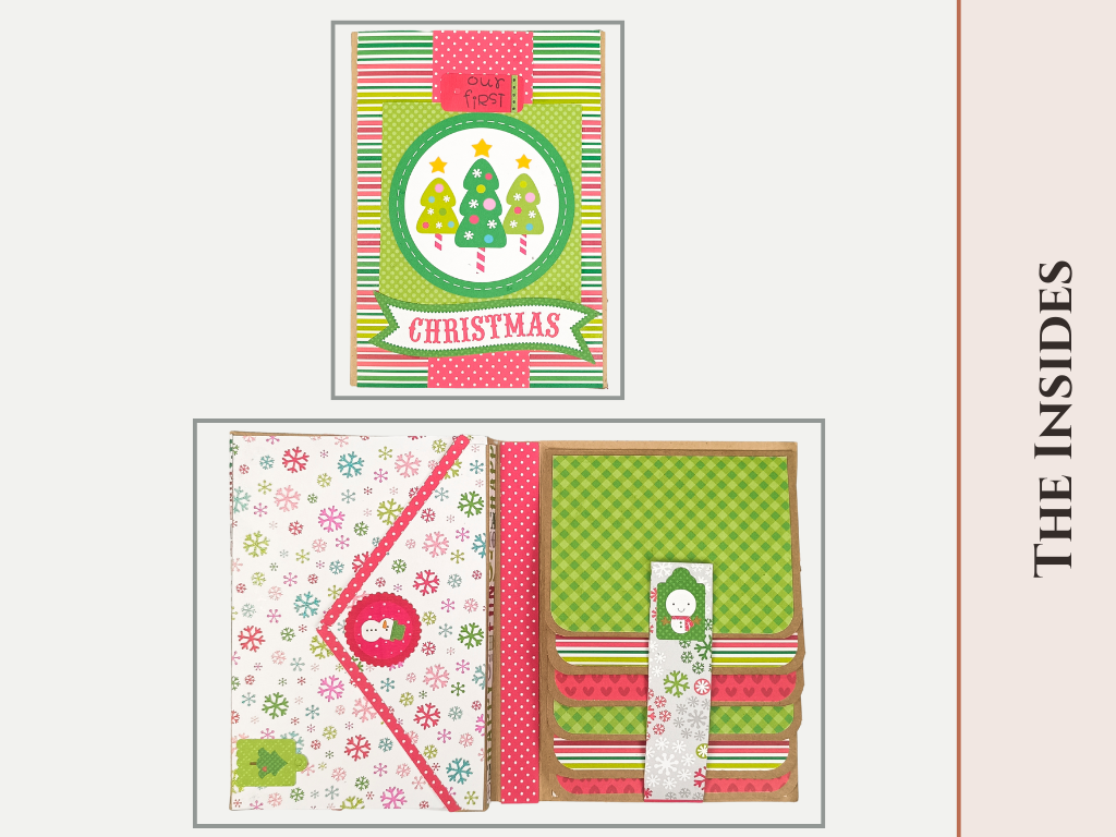 Craftreat Scrapbook Blank Quick Folio - Envelope Pocket Folio - Black, Kraft and White