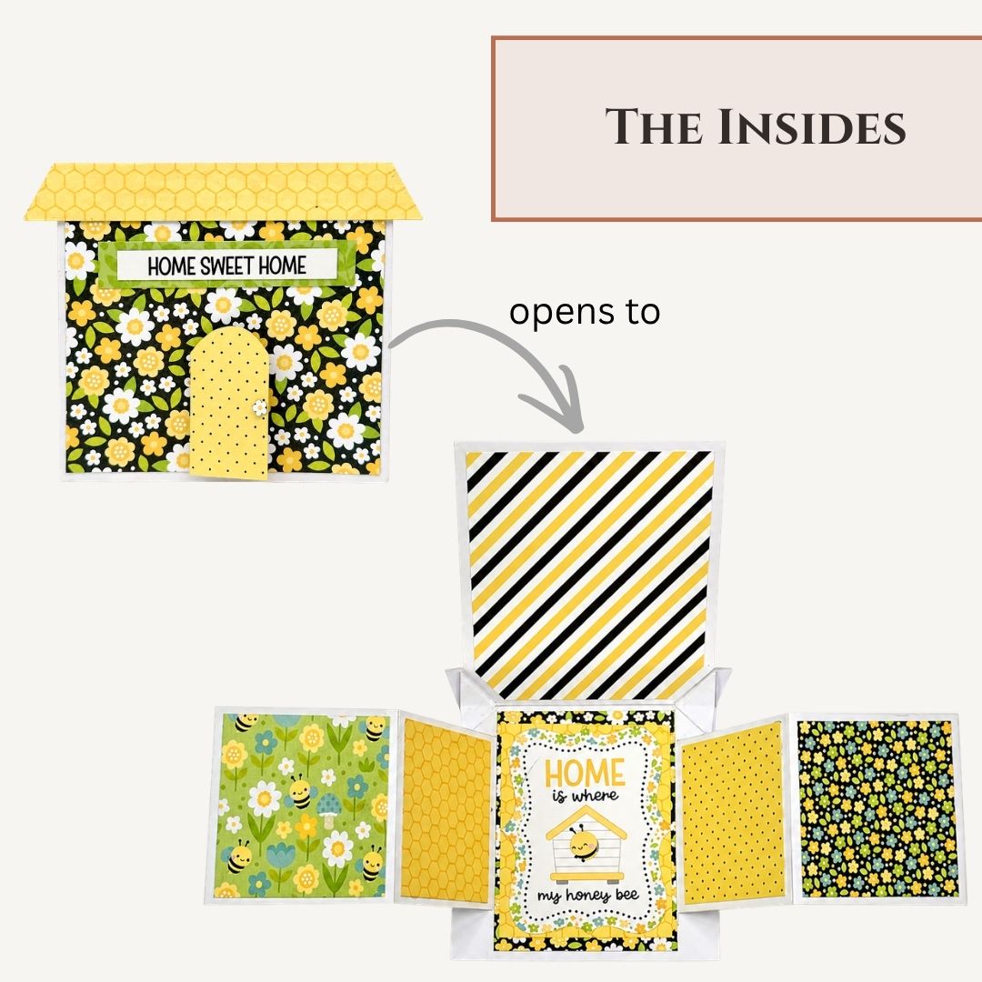 CrafTreat Card Blank - House Side Pop-out Card
