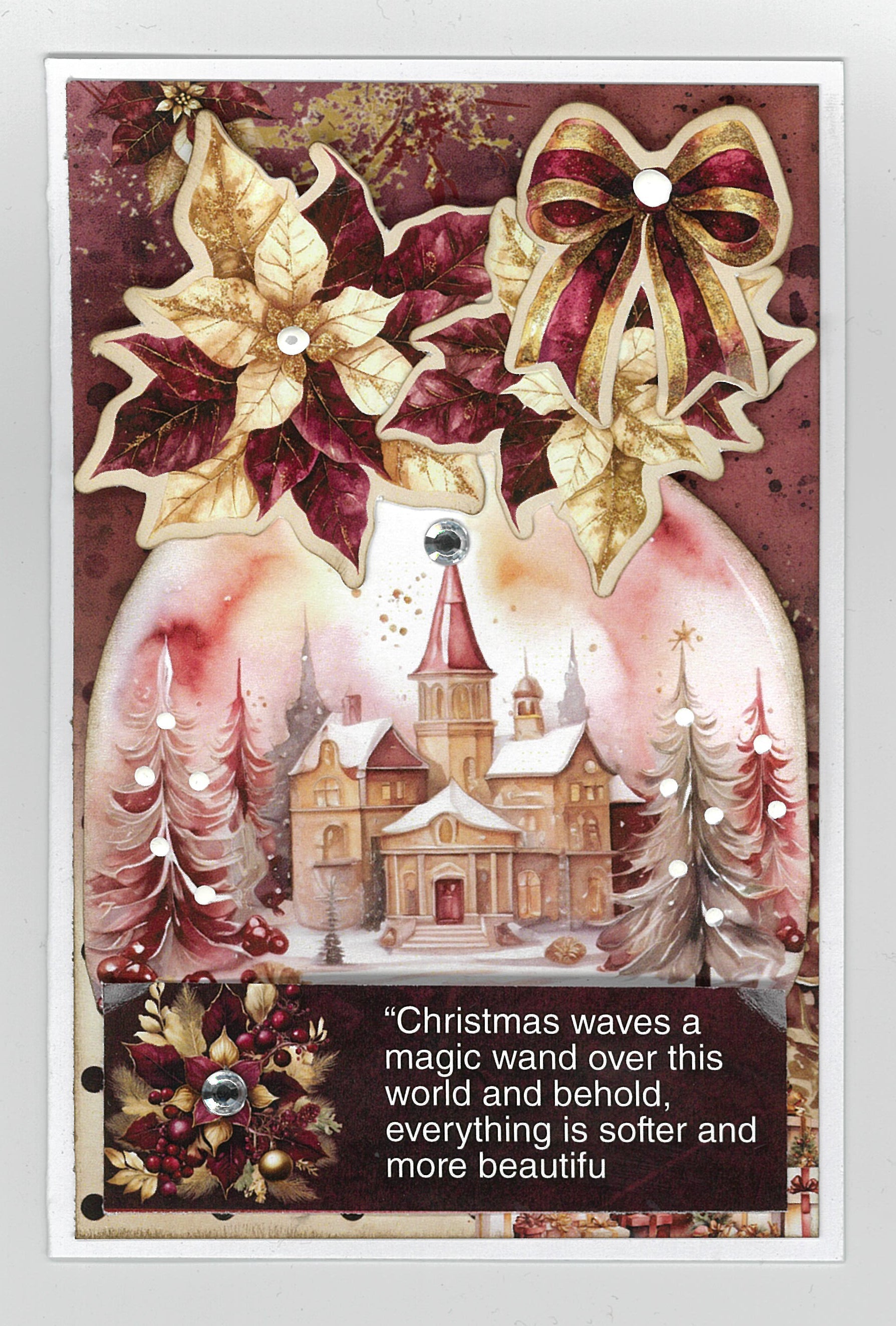 3Quarter Designs Sugarplum Wreath 6x4 Card Pack