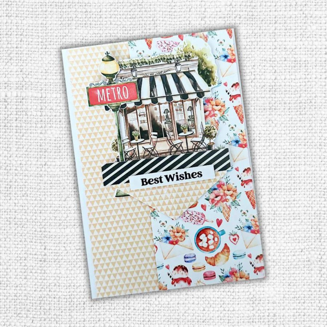 Coffee In Paris Papercuts Cardmaking Kit 32523