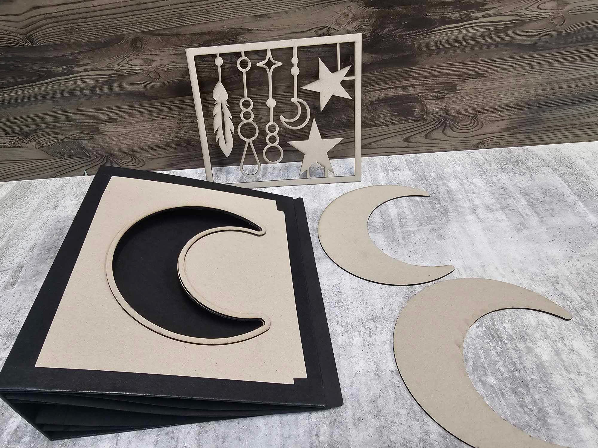 3Quarter Designs - Moon Album - Chipboard