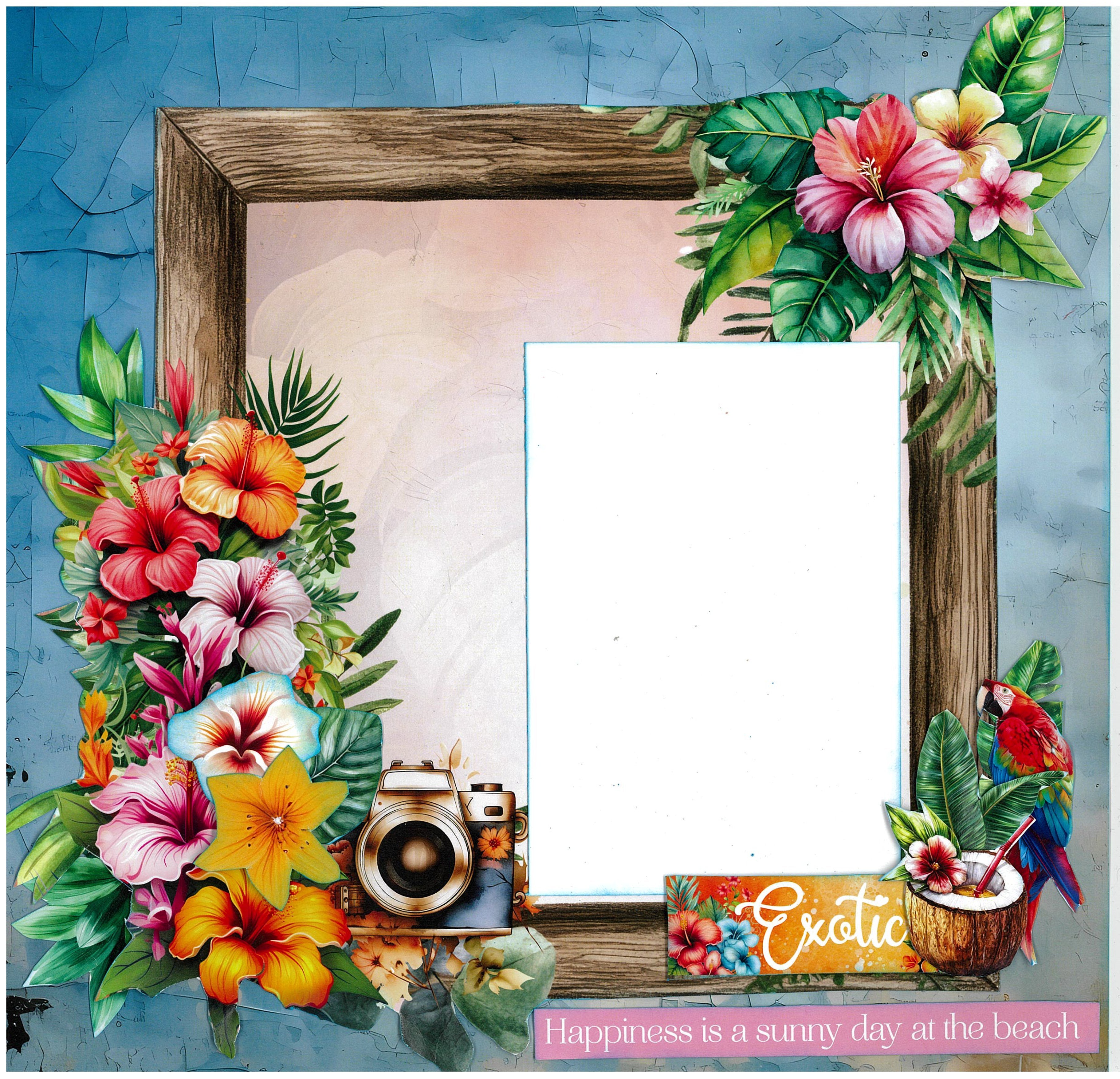 3Quarter Designs Tropic Excursion 12x12 Design Paper & Diecuts Set