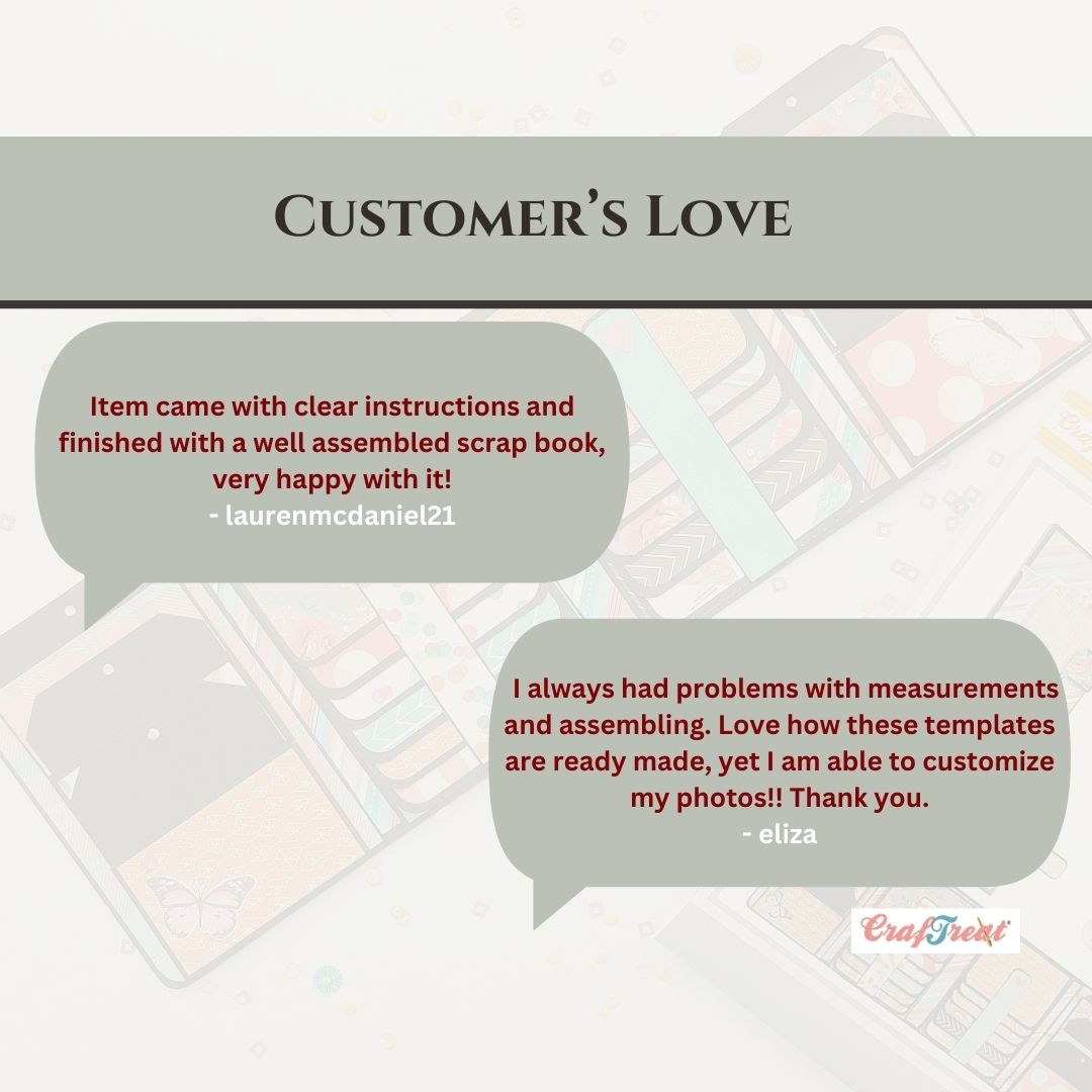 CrafTreat Scrapbook Blank Precut Base - Waterfall Mechanism White - 3"x3"