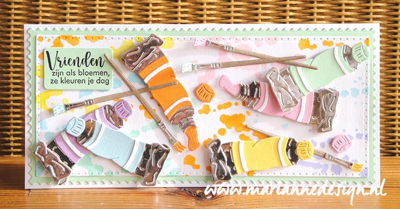 Marianne Design Mask Stencil - Tiny's Spilled Paint