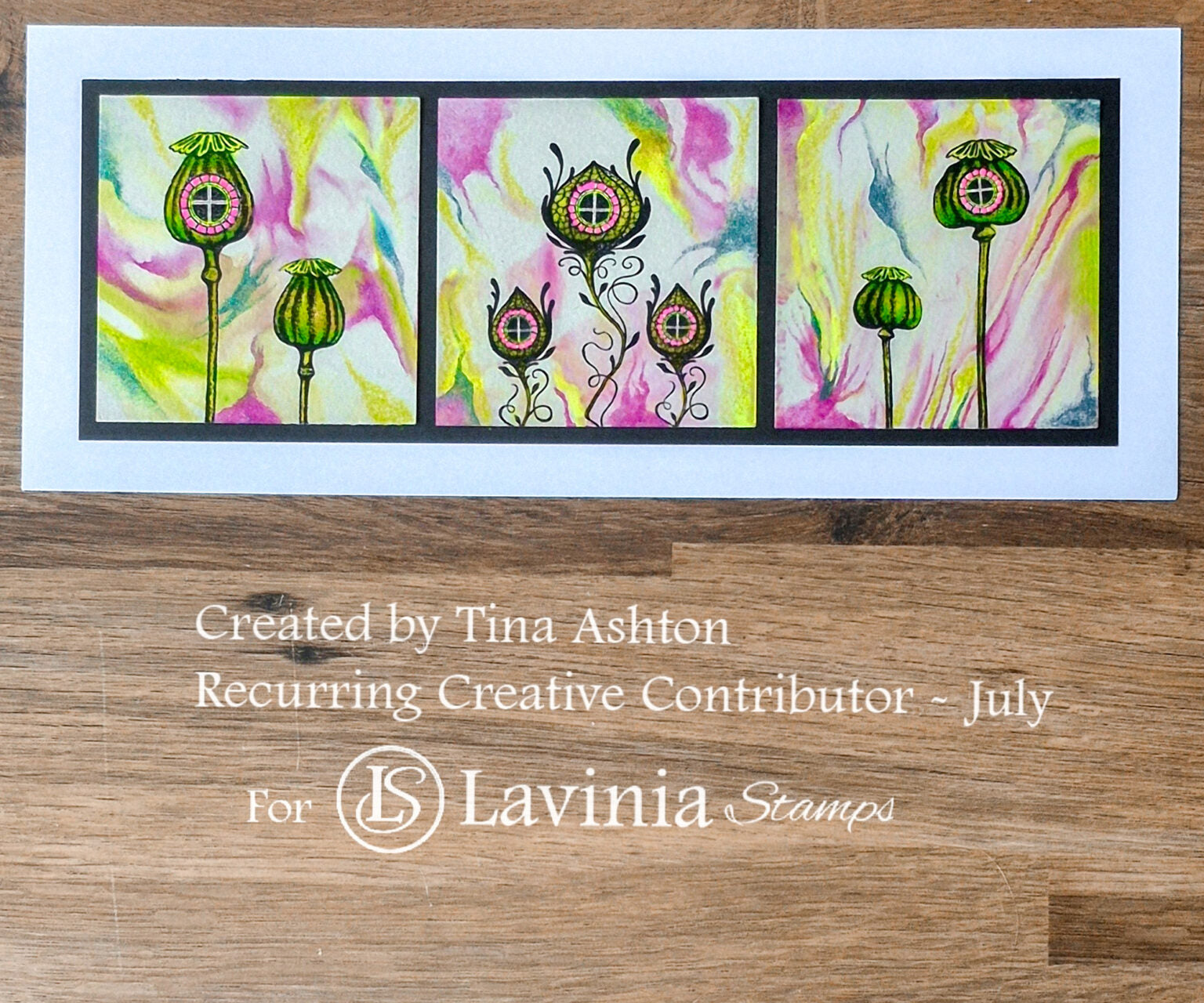 Lavinia Stamps - Poppy Dwellings Stamp