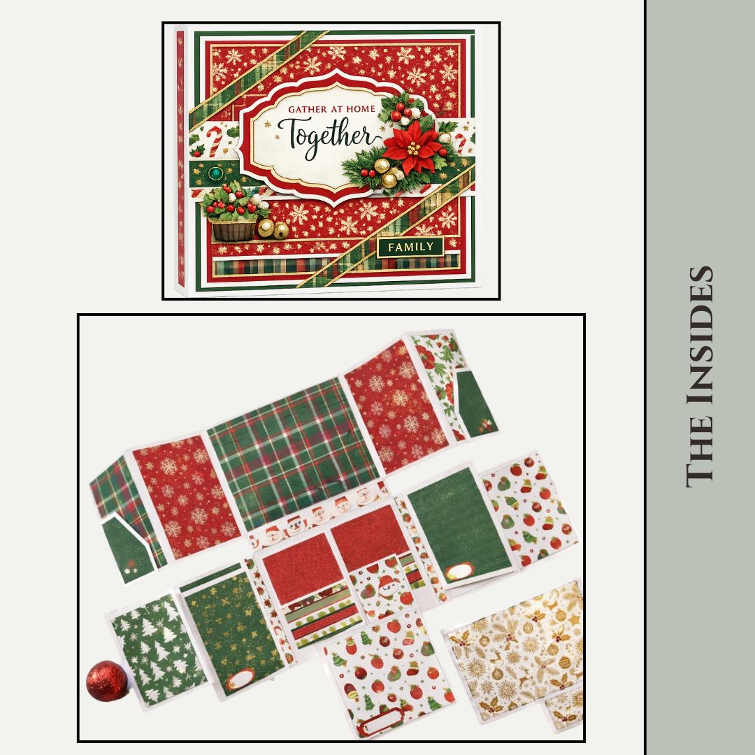 CrafTreat Scrapbook Blank Precut Album Base - LapBook Folio - Kraft