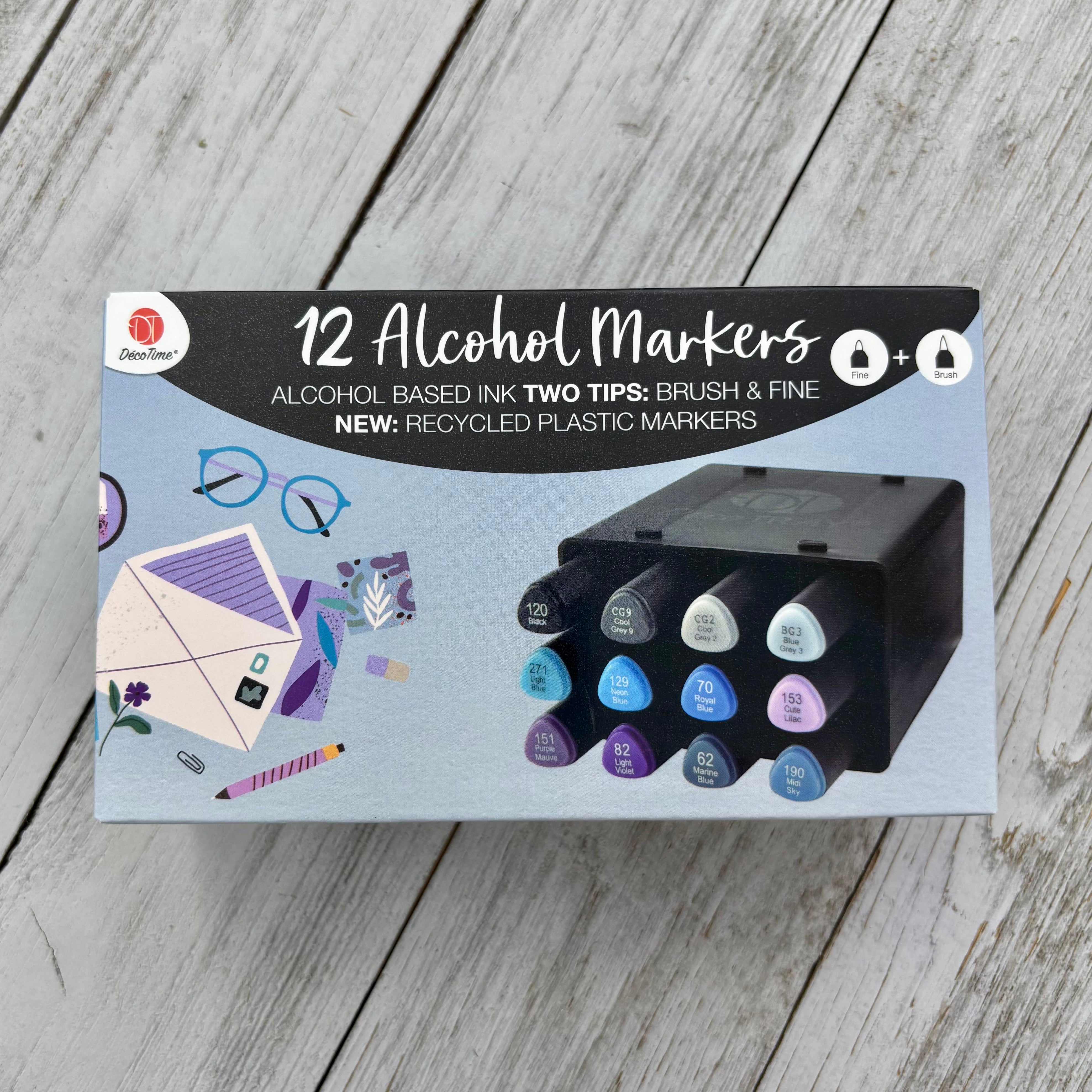 Deco Time Alcohol Markers - Ocean Breeze
