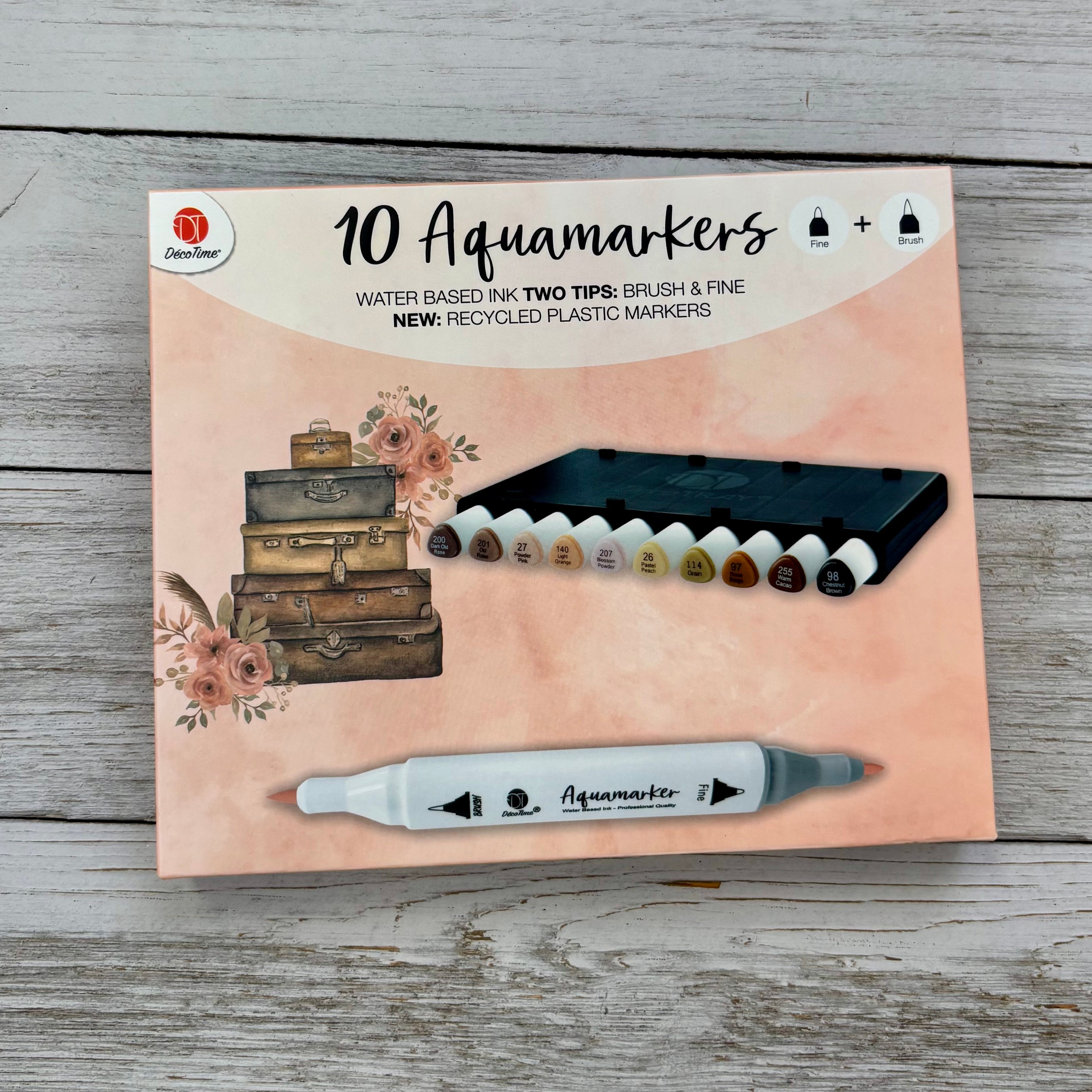 Deco Time Aquamarkers - Earth Tones