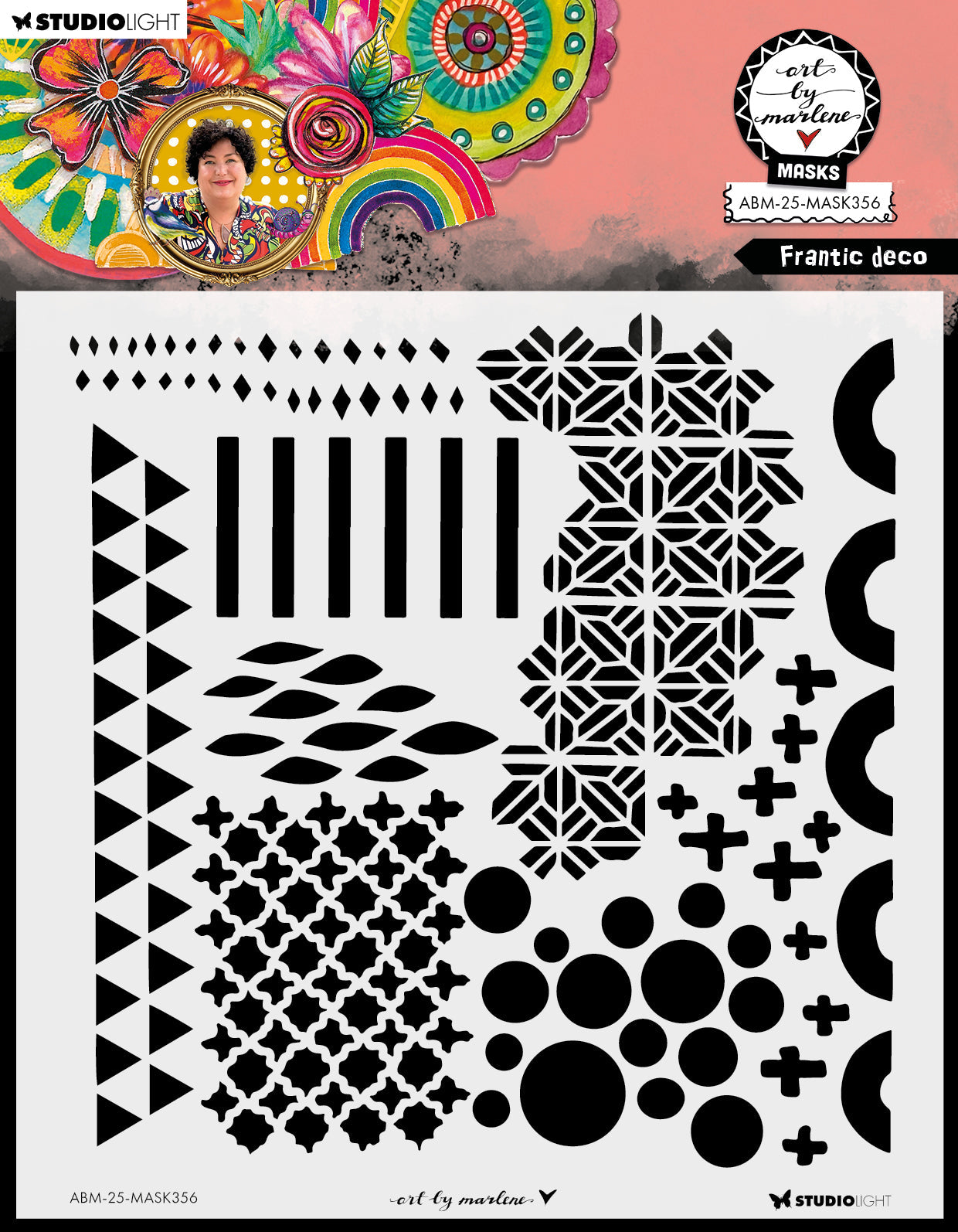 ABM Mask Frantic Deco Art By Marlene 1 Piece