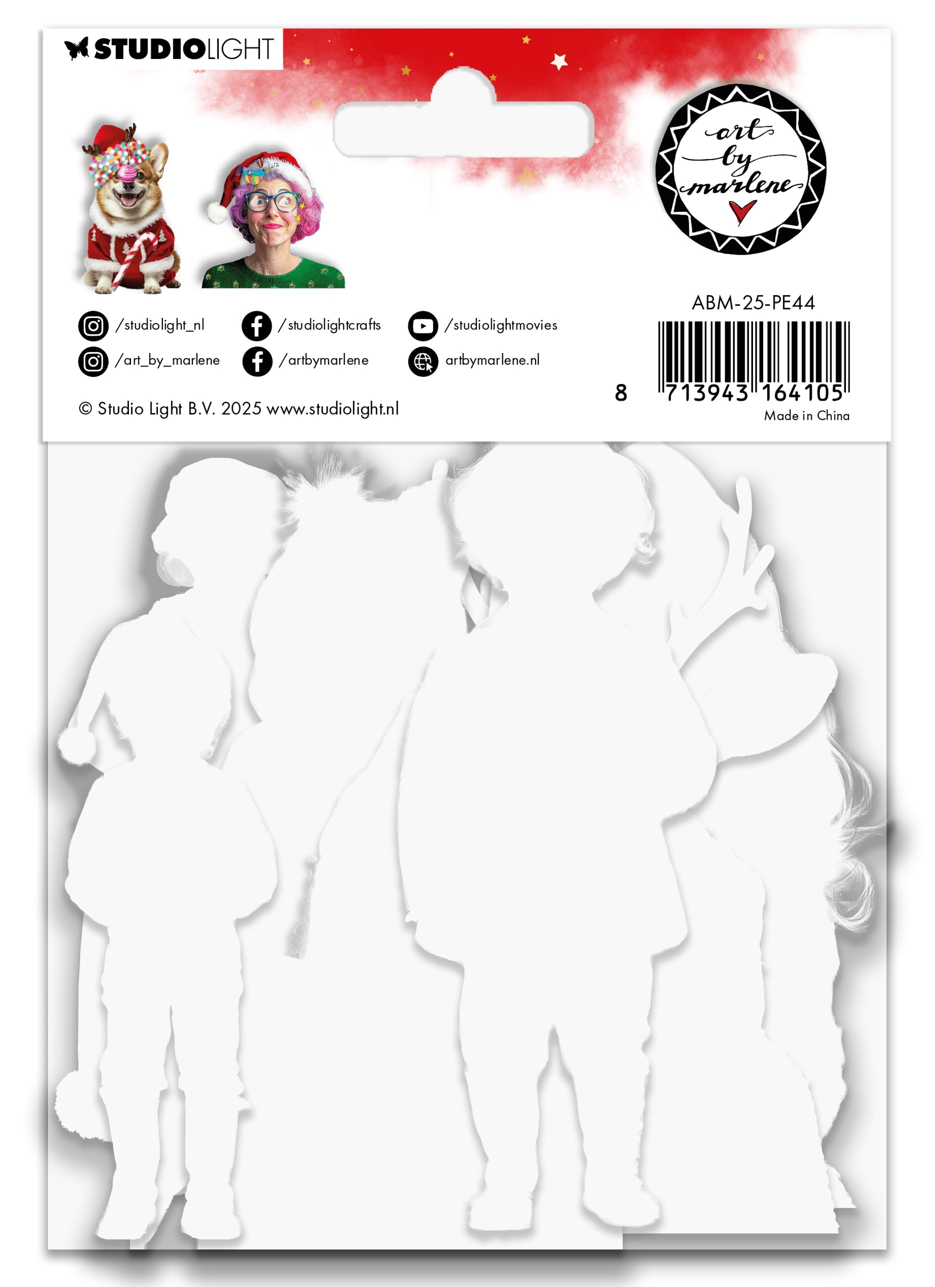 ABM Paper Elements X-mas party Art By Marlene 130x105x5mm 32 Elements