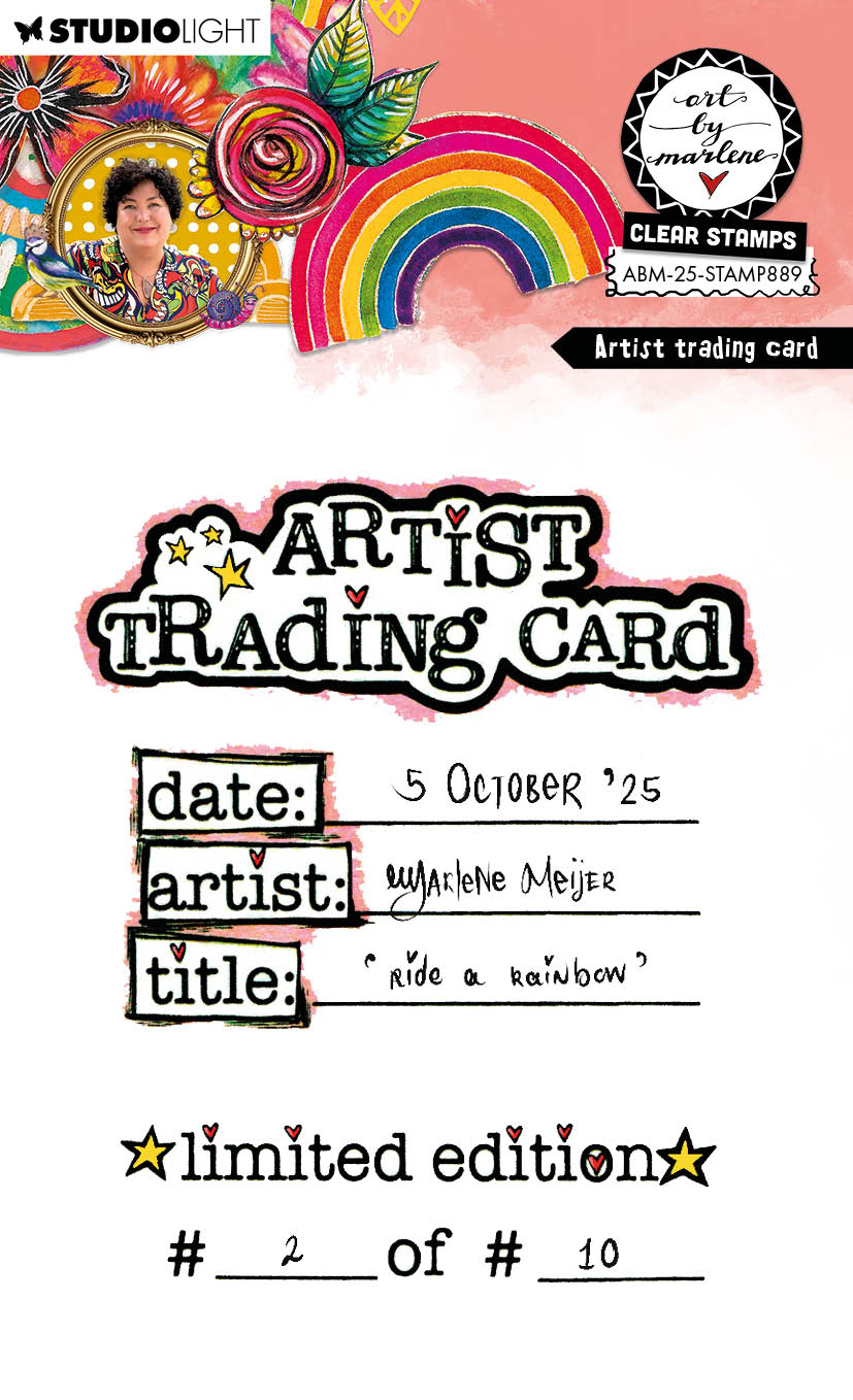 ABM Clear Stamp Artist trading card Art By Marlene 64x89x3mm 1 Piece