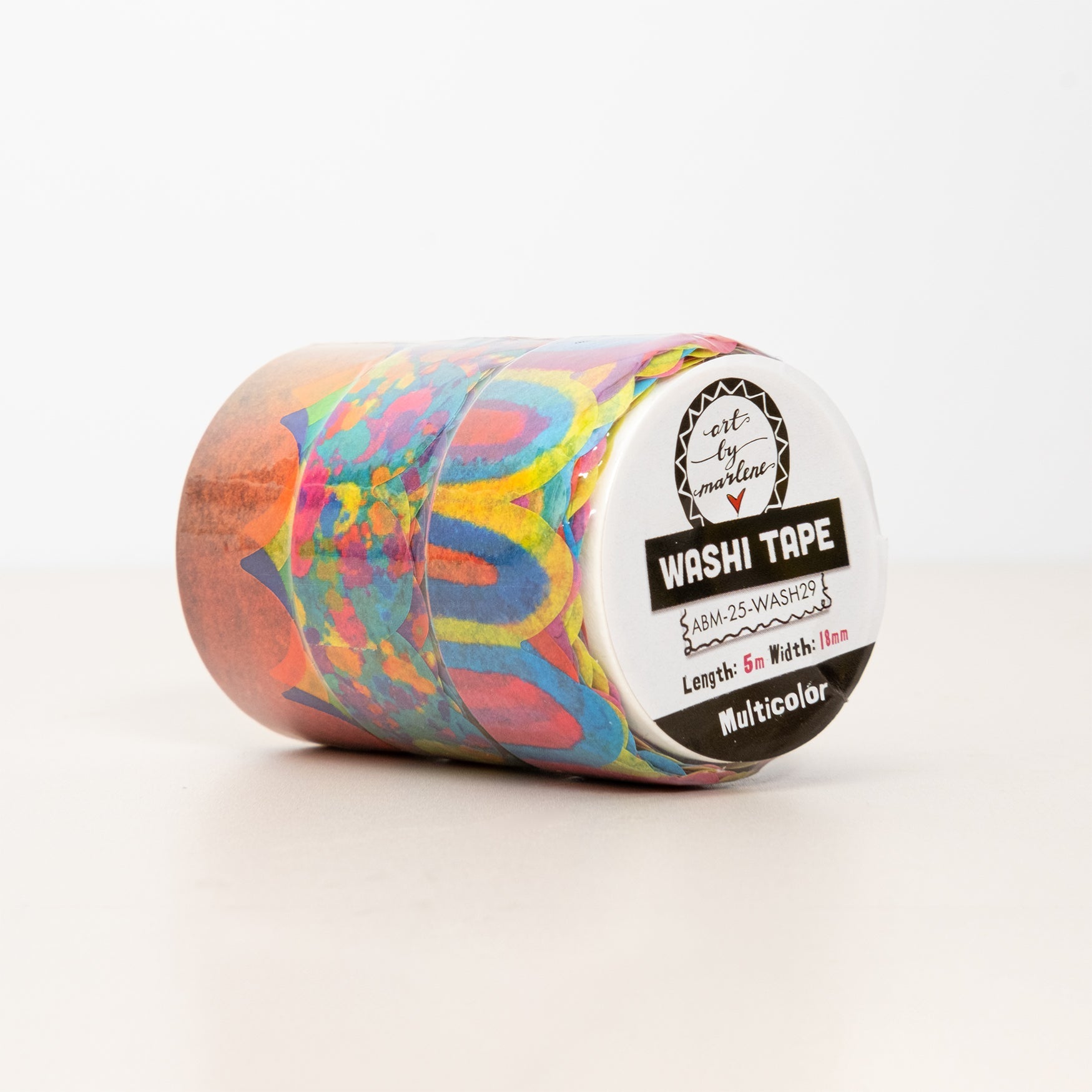 ABM Washi Tape Multicolor Art By Marlene 3 Pieces