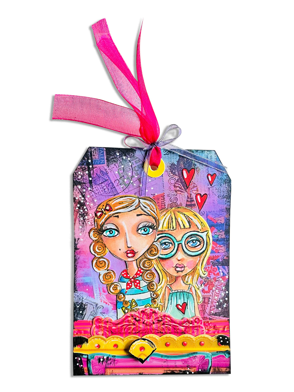 ABM Clear Stamp Fabulous Girls Art by Marlene 4 Pieces