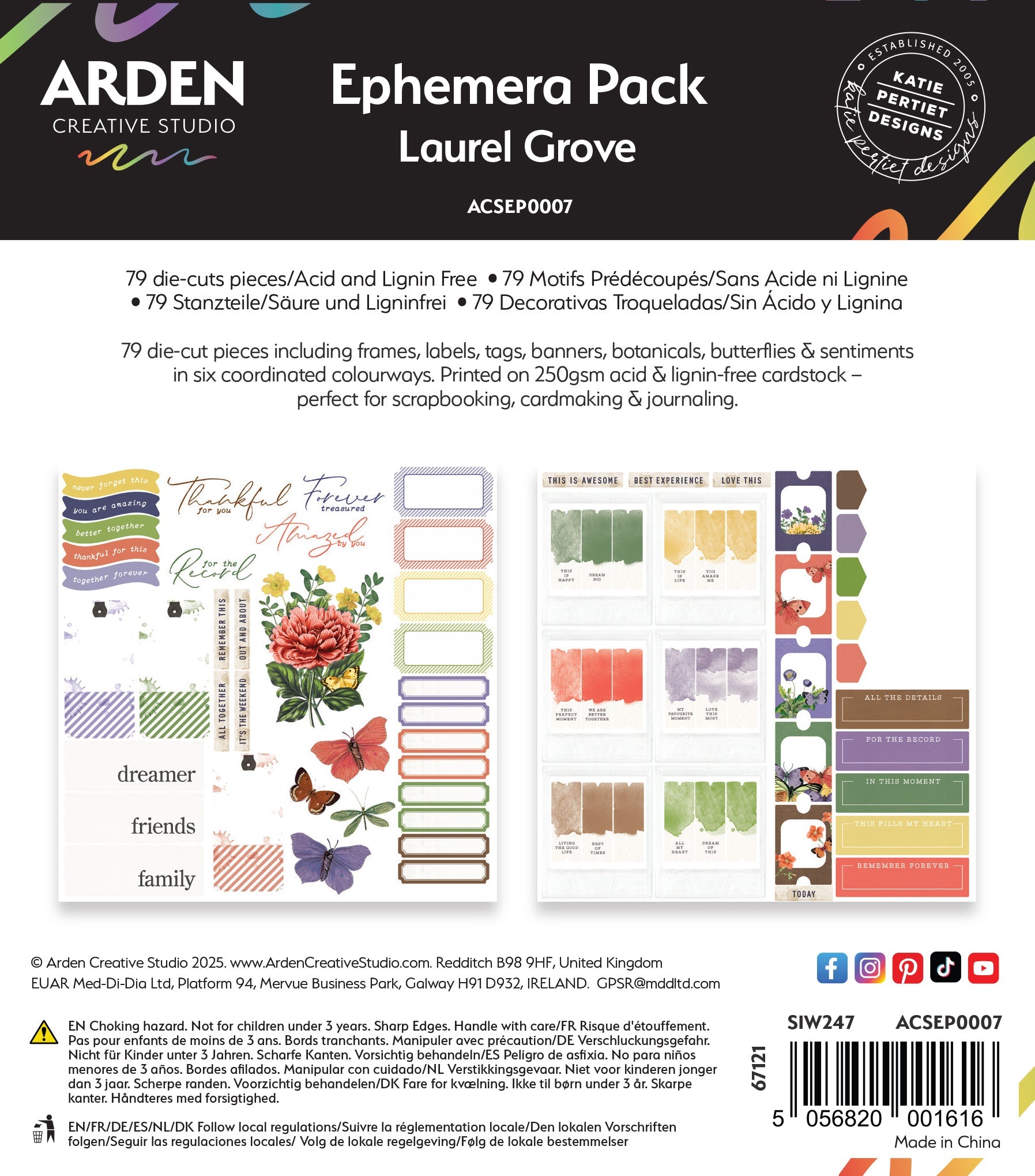 Arden Creative Studio Laurel Grove Ephemera Pack