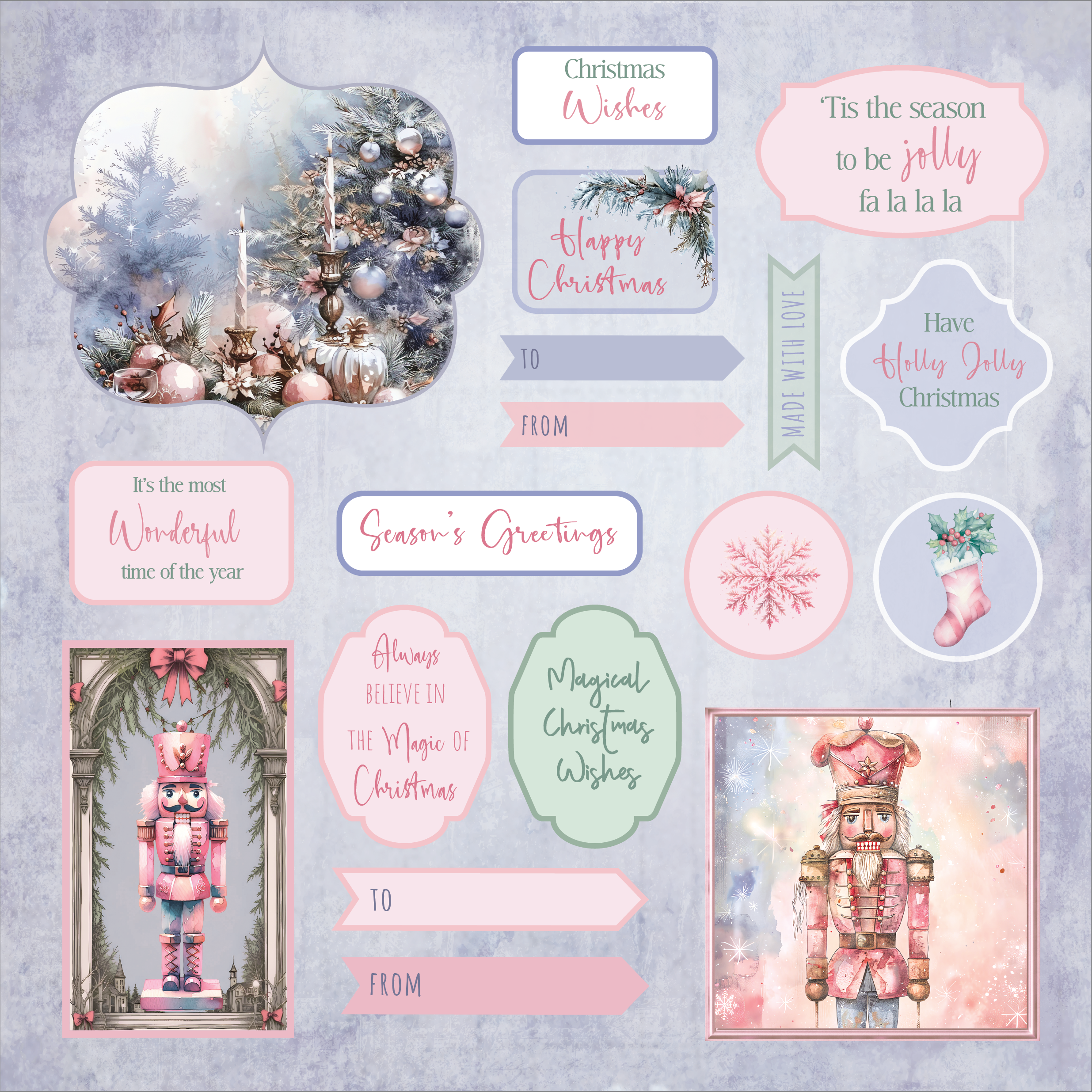 Sara Signature A Christmas Dream - 8" x 8" Topper Pad