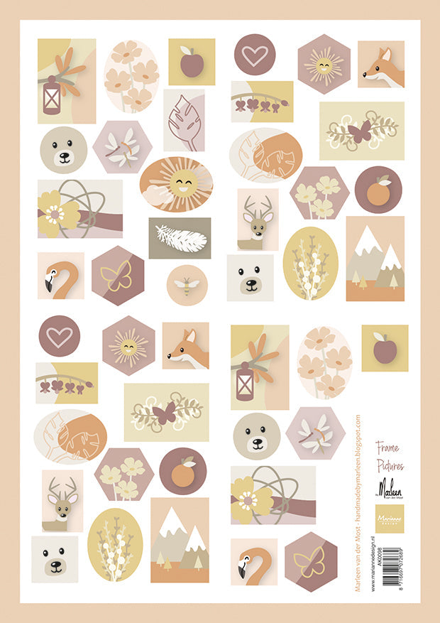 Marianne Design A4 Cutting Sheet - Frame Pictures by Marleen