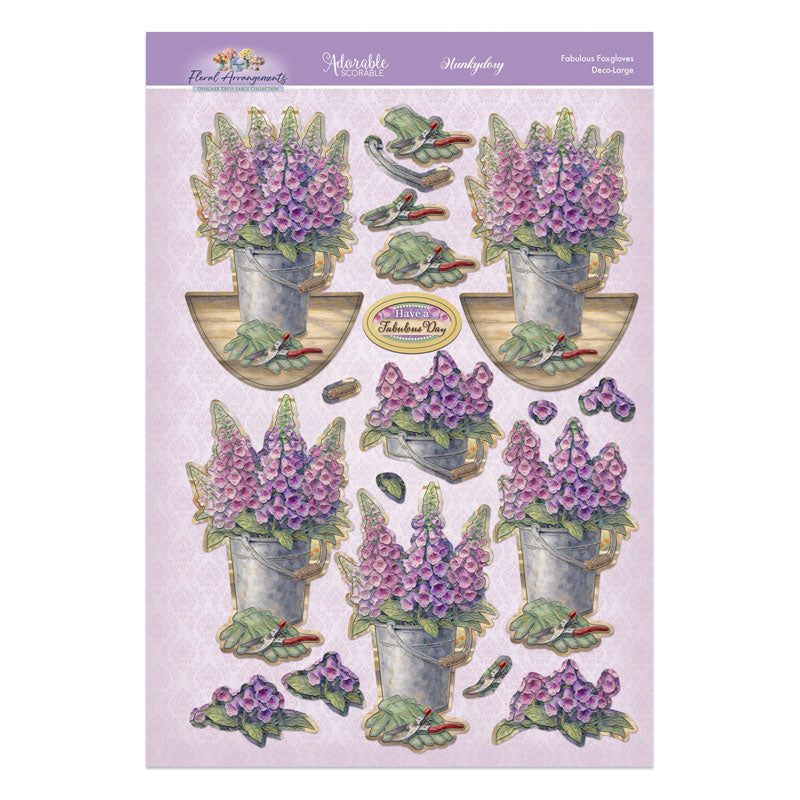 Floral Arrangements Deco-Large Set - Fabulous Foxgloves