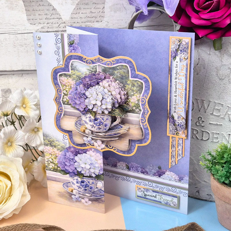 Floral Arrangements Deco-Large Set - Heartfelt Hydrangeas