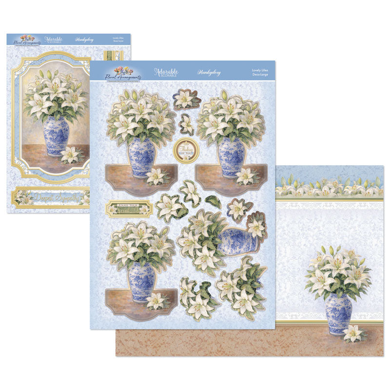 Floral Arrangements Deco-Large Set - Lovely Lilies