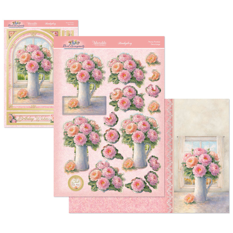 Floral Arrangements Deco-Large Set - Peony Promise