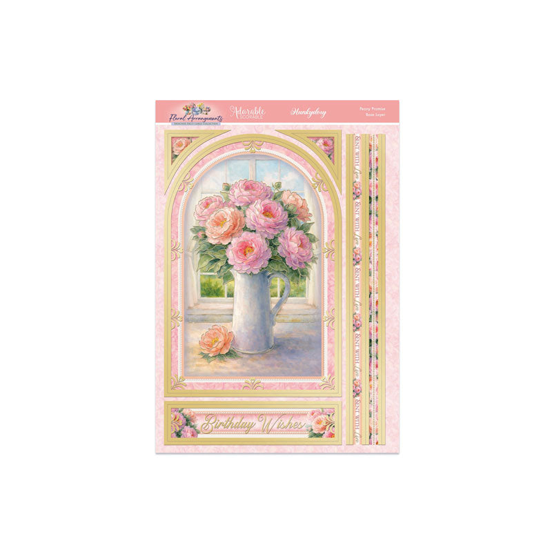 Floral Arrangements Deco-Large Set - Peony Promise