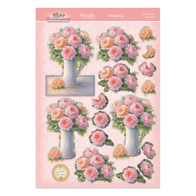 Floral Arrangements Deco-Large Set - Peony Promise