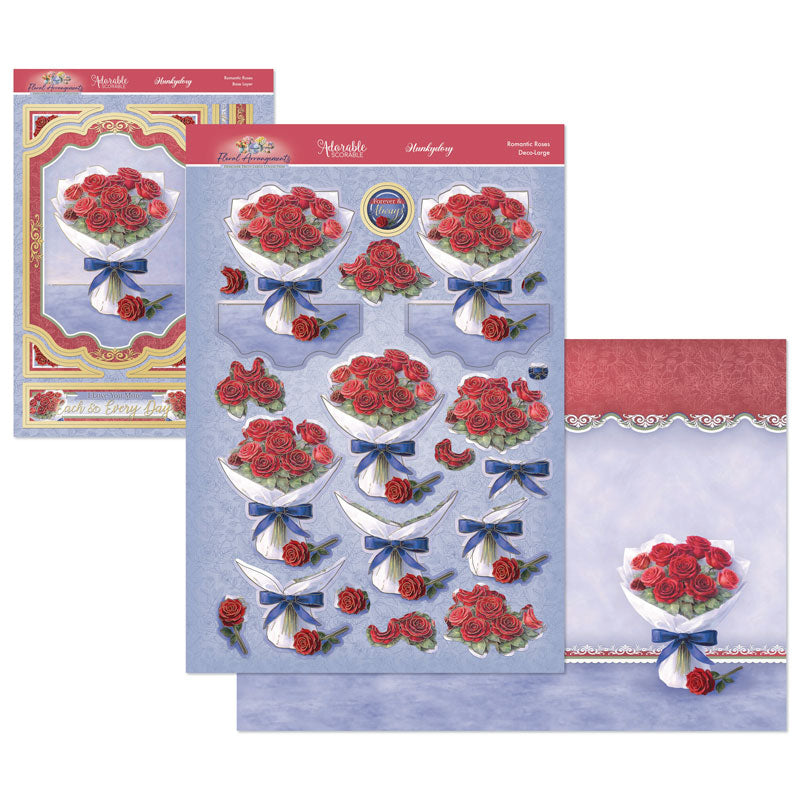Floral Arrangements Deco-Large Set - Romantic Roses