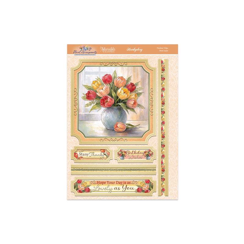 Floral Arrangements Deco-Large Set - Timeless Tulips