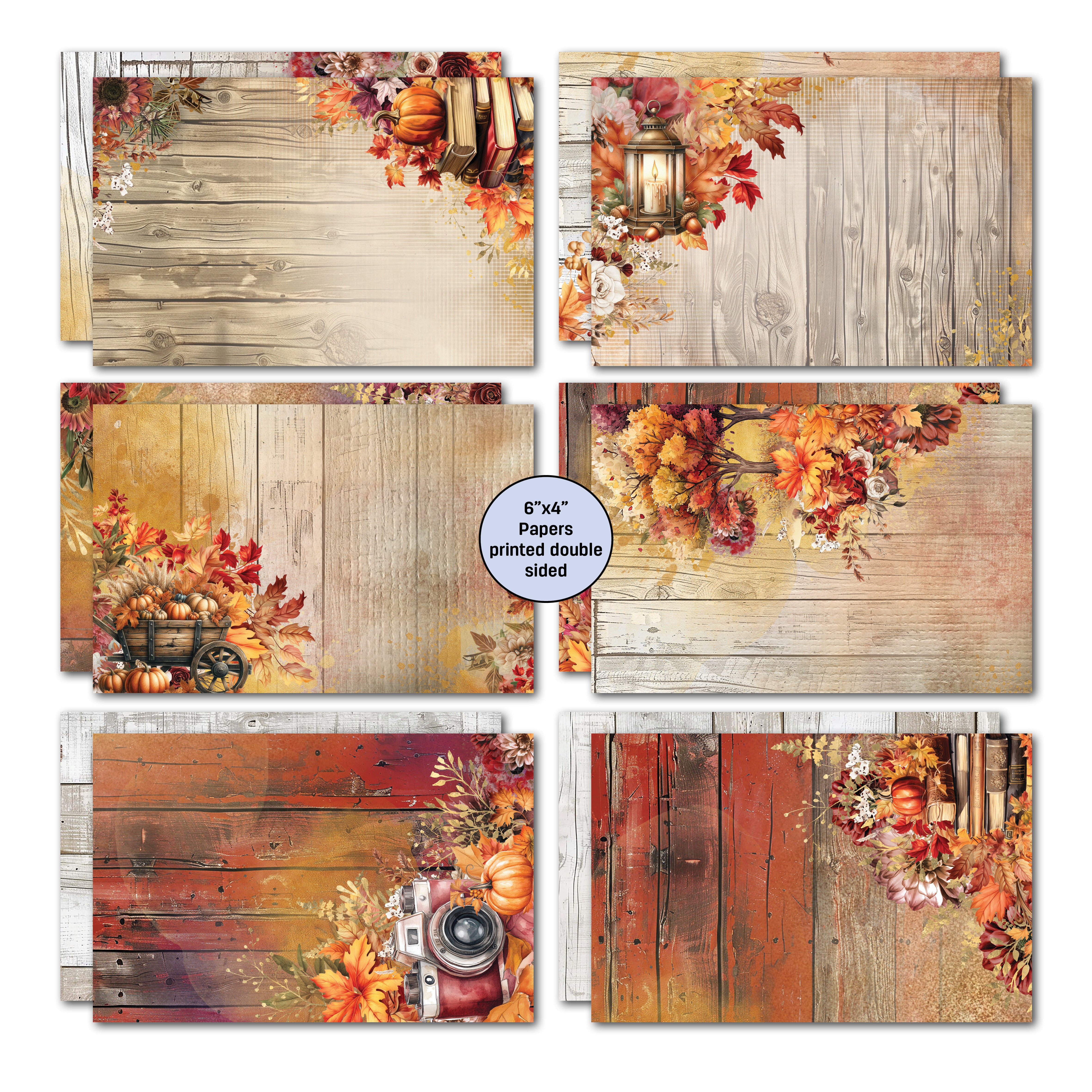 3Quarter Designs Autumn Whispers 6x4 Card Pack
