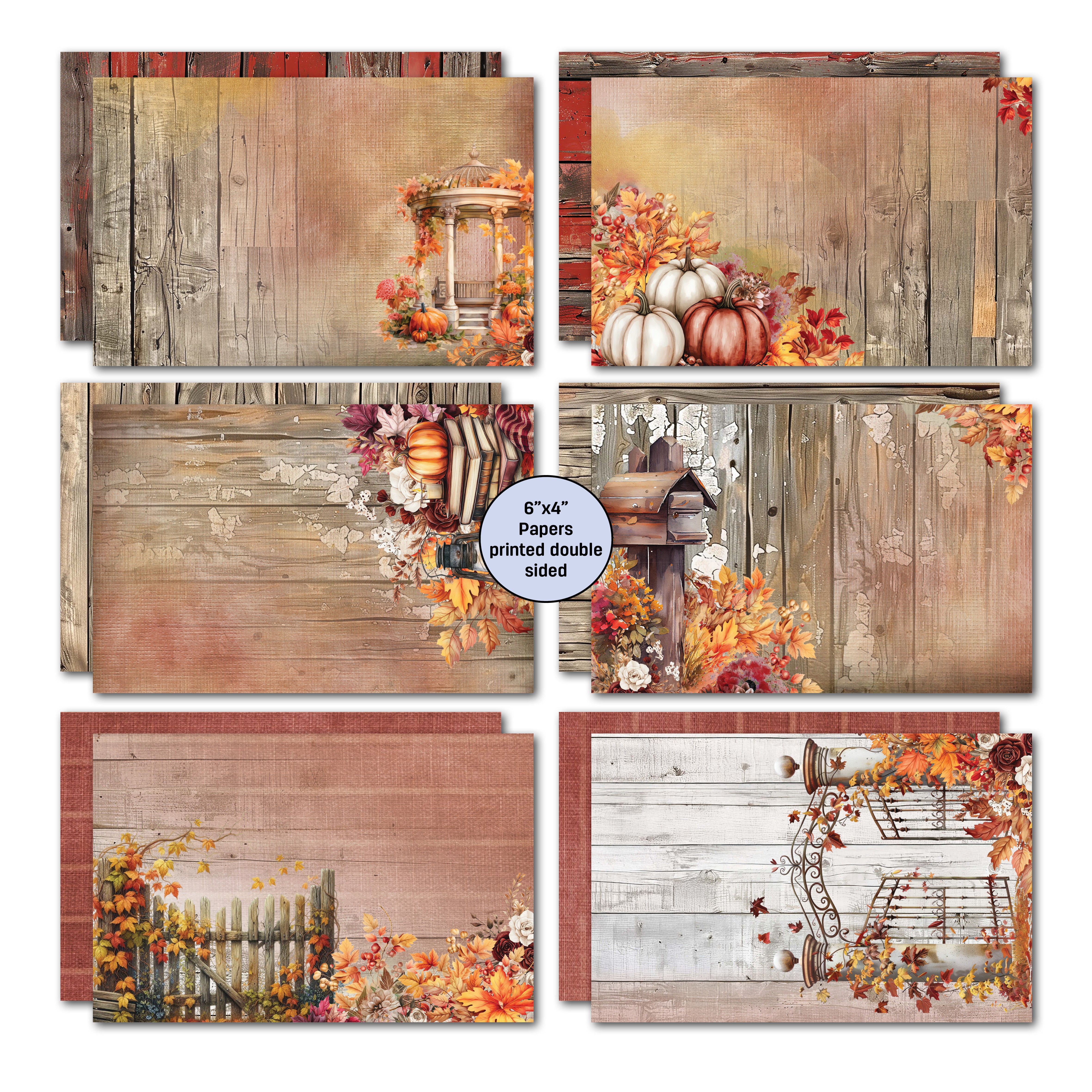 3Quarter Designs Autumn Whispers 6x4 Card Pack