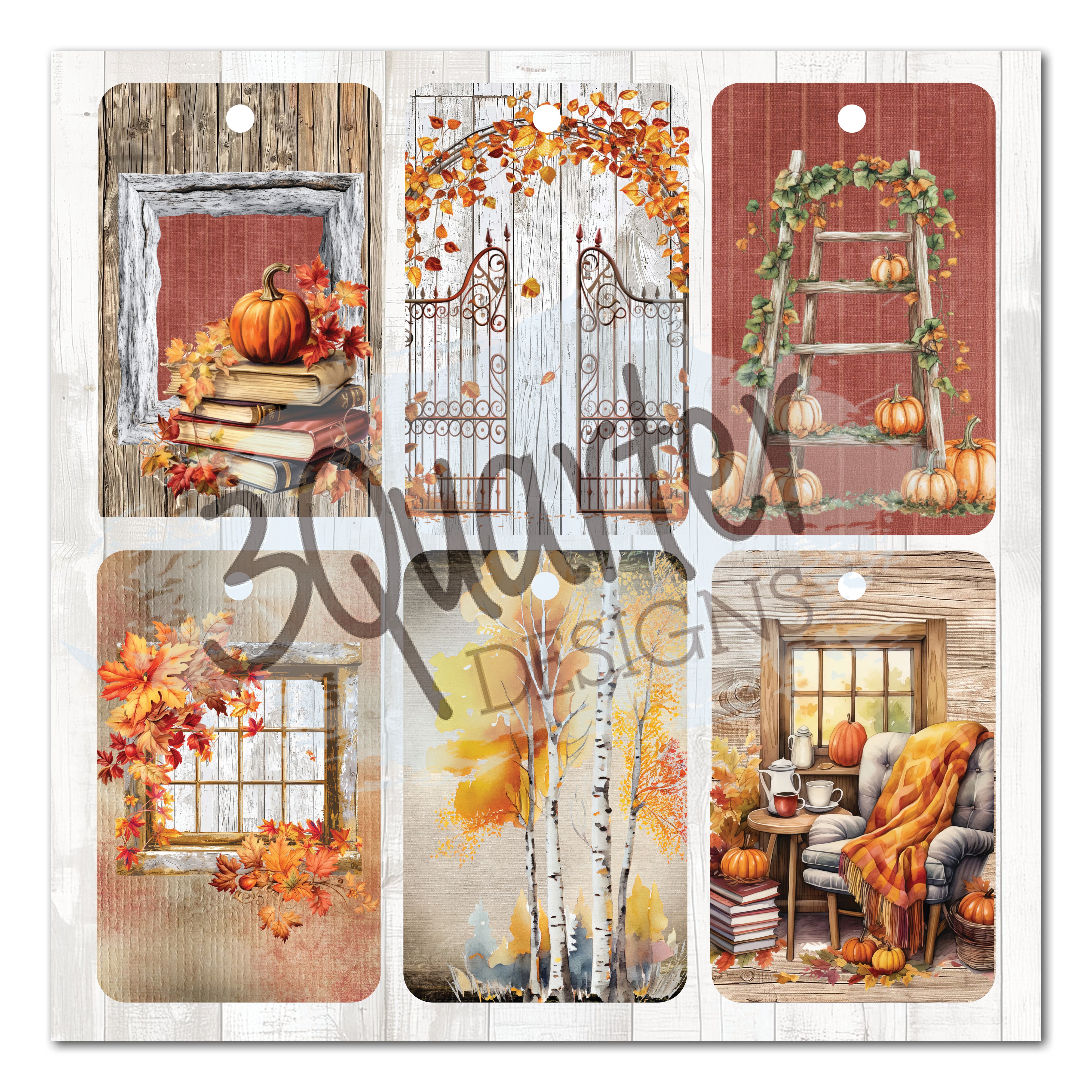 3Quarter Designs Autumn Whispers 8x8 Paper Pack & Diecuts Set