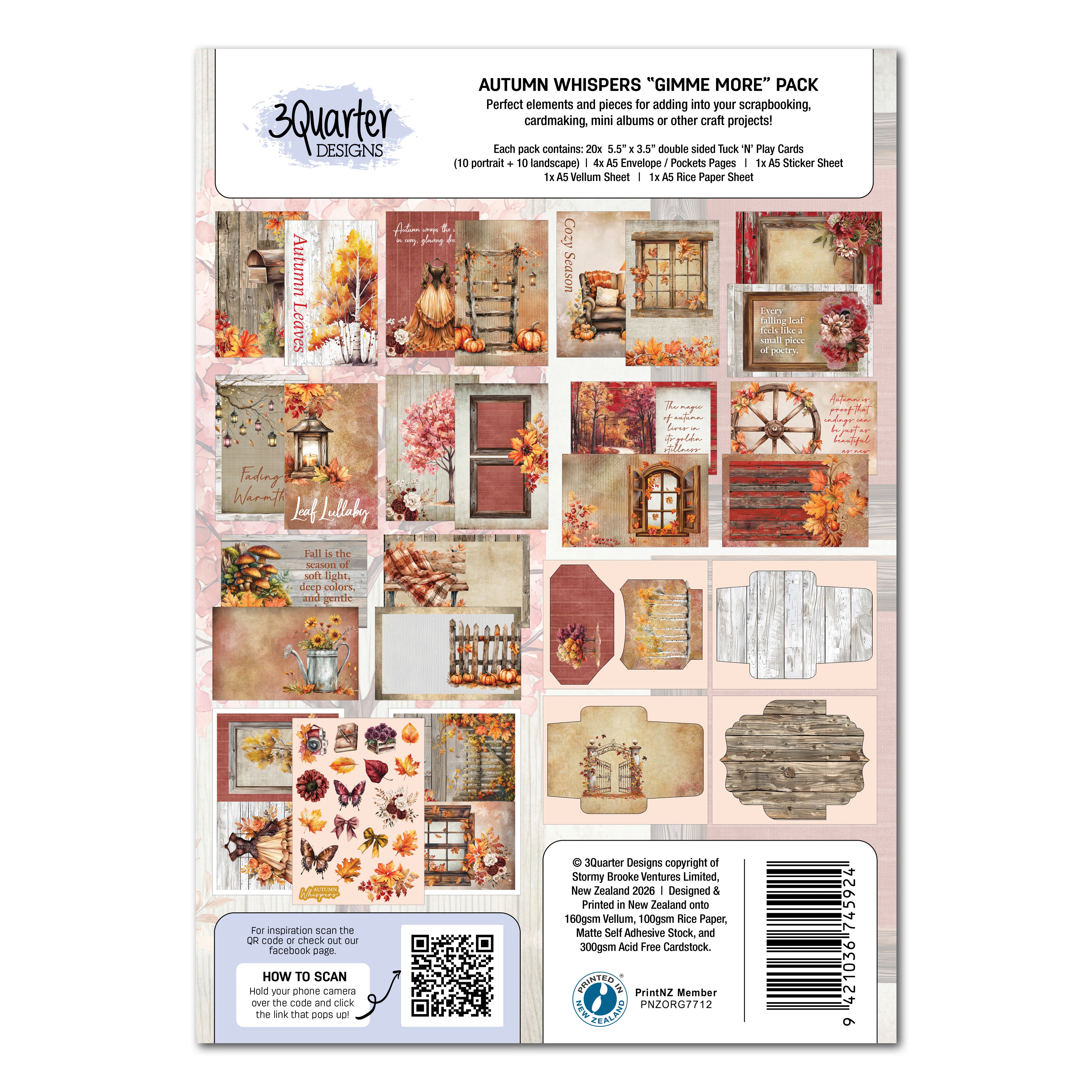 3Quarter Designs Autumn Whispers - Gimme More Pack