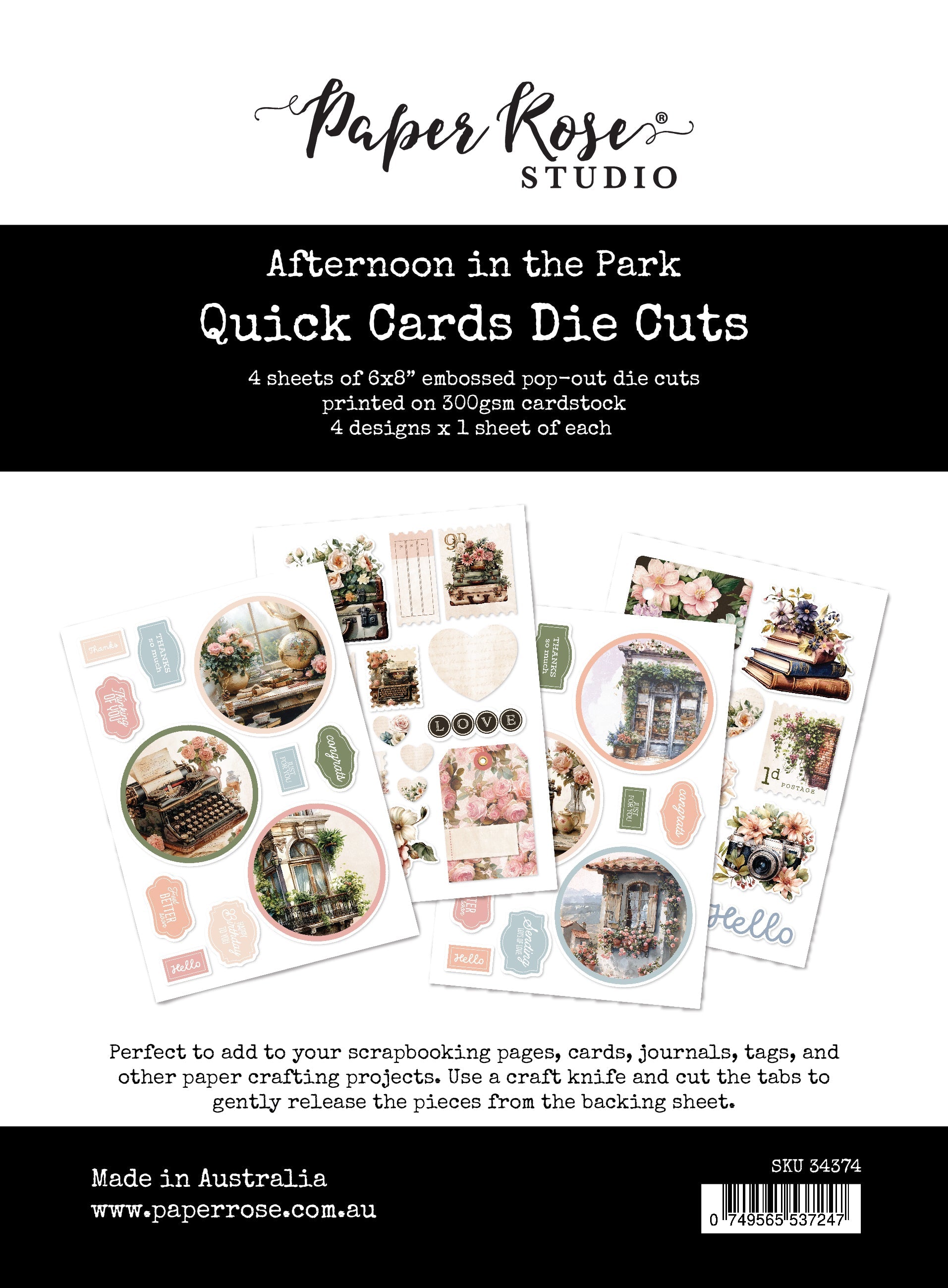 Afternoon in the Park Quick Card Die Cuts 34374