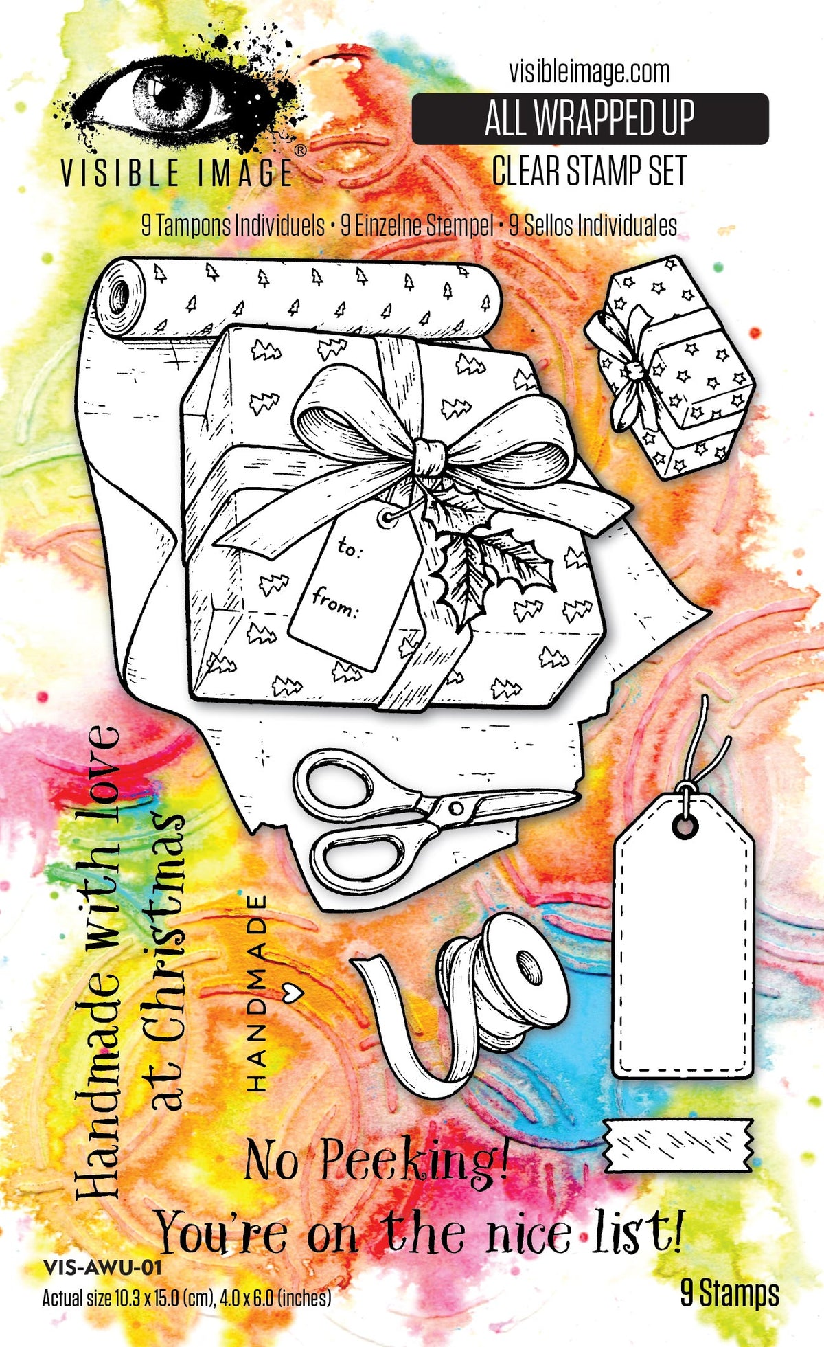Visible Image All Wrapped Up 4in x 6in Stamp Set